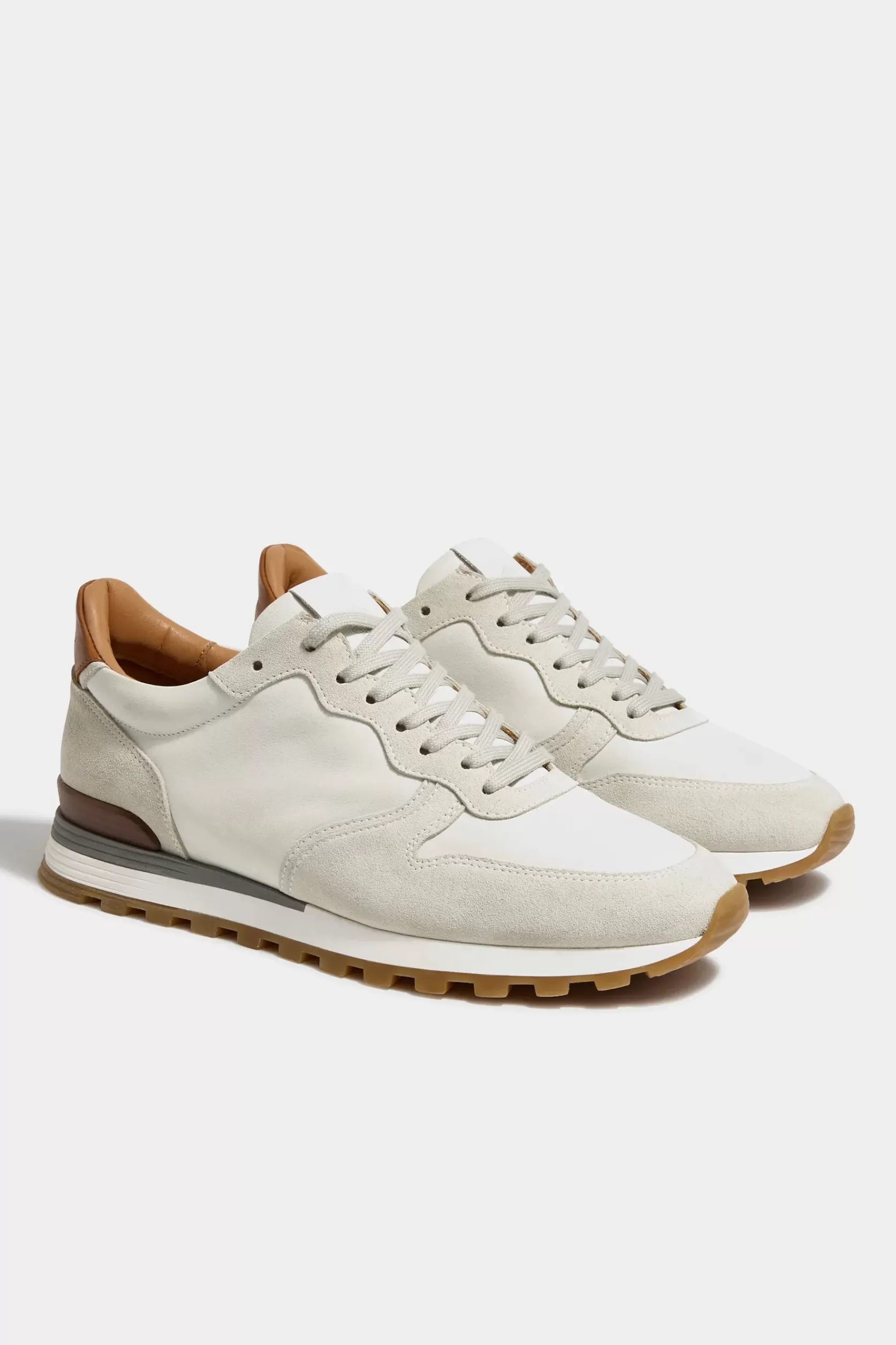Baskets En Nubuck Et Daim Cassé - Made In Italy>Pini Parma Fashion
