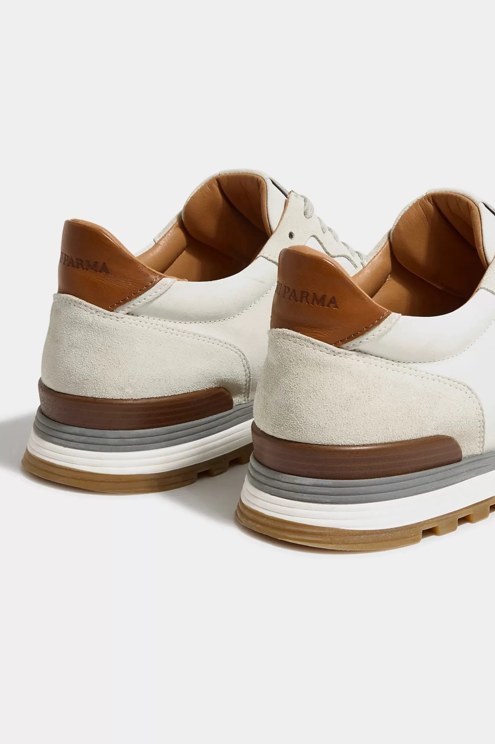 Baskets En Nubuck Et Daim Cassé - Made In Italy>Pini Parma Fashion