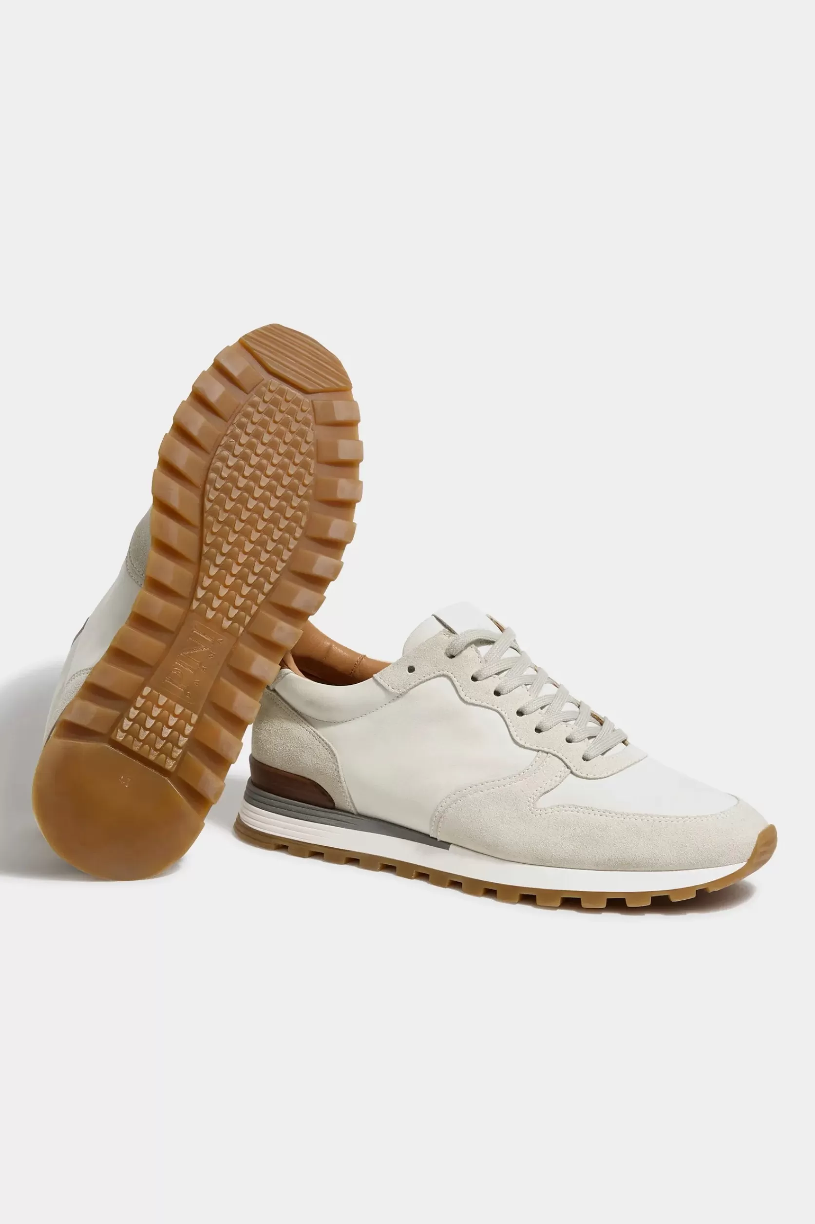 Baskets En Nubuck Et Daim Cassé - Made In Italy>Pini Parma Fashion