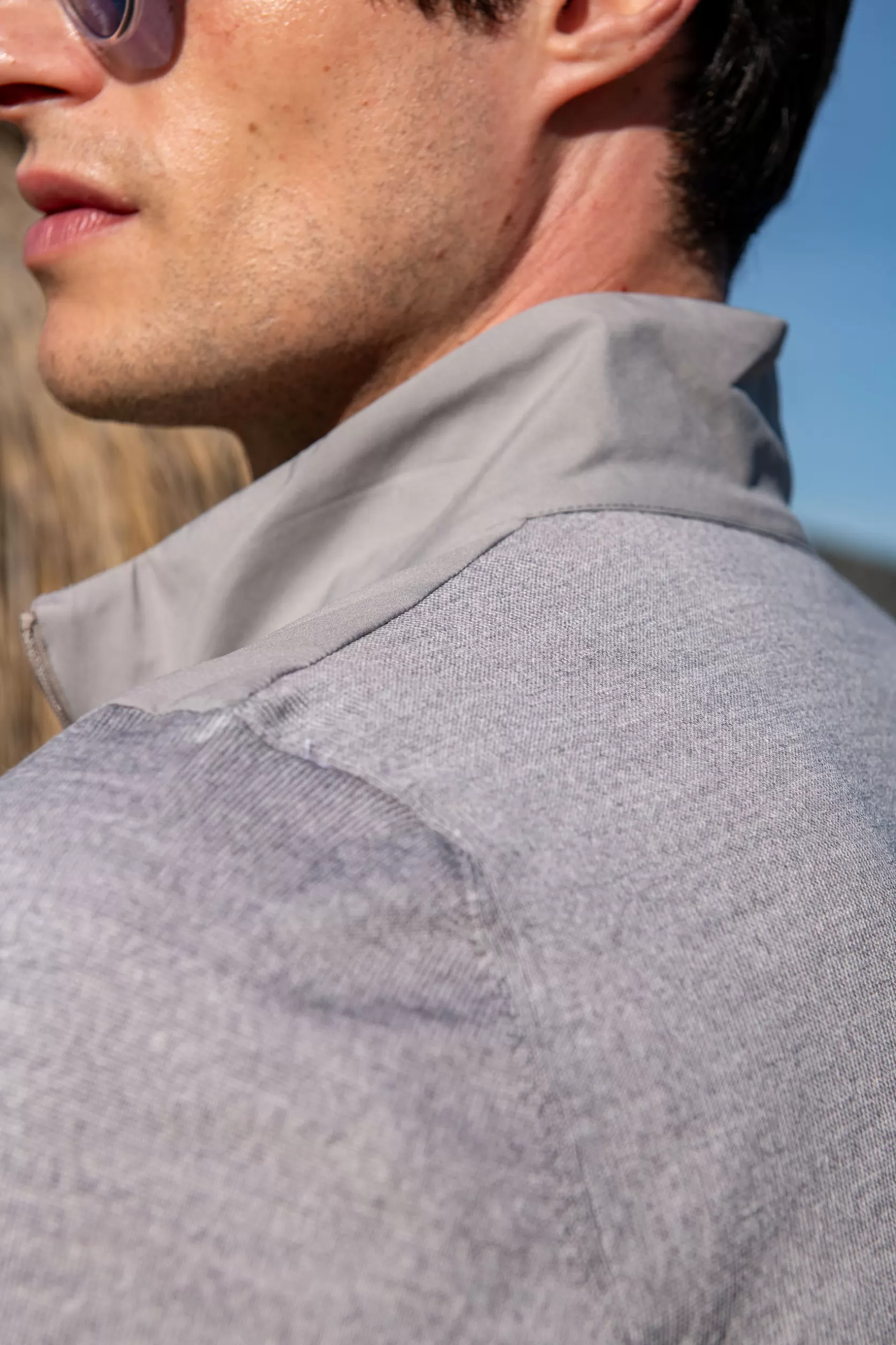 Blouson Aviateur En Tricot Et Nylon Clair – Made In Italy>Pini Parma Fashion