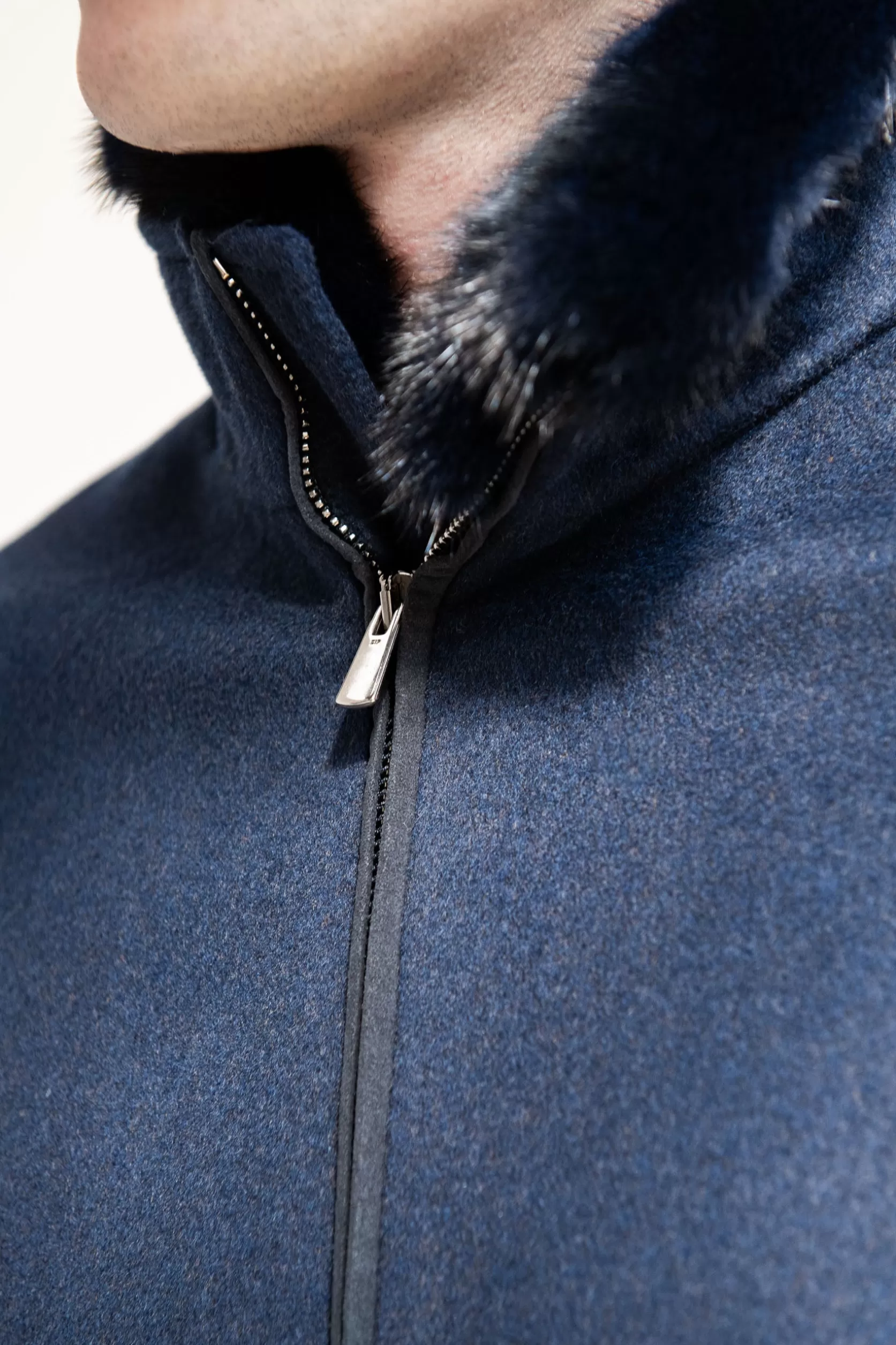 Bomber Avec Col En Vison Amovible – Made In Italy>Pini Parma Clearance