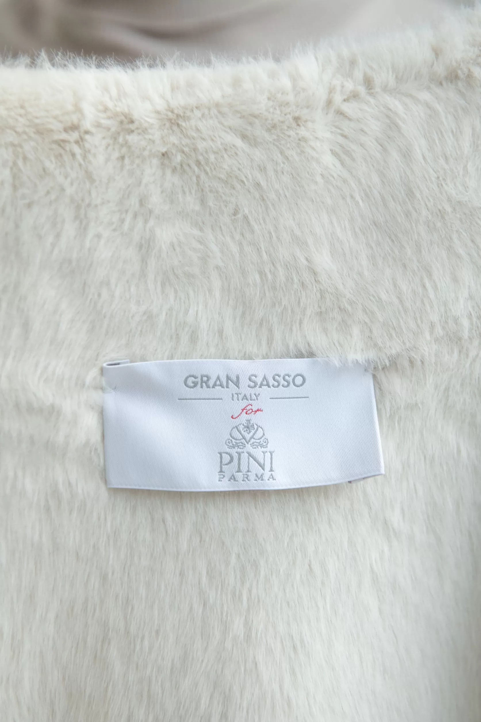 Bomber En Maille De Cachemire Blanc Cassé Cassé Avec Fourrure - Made In Italy>Pini Parma Cheap