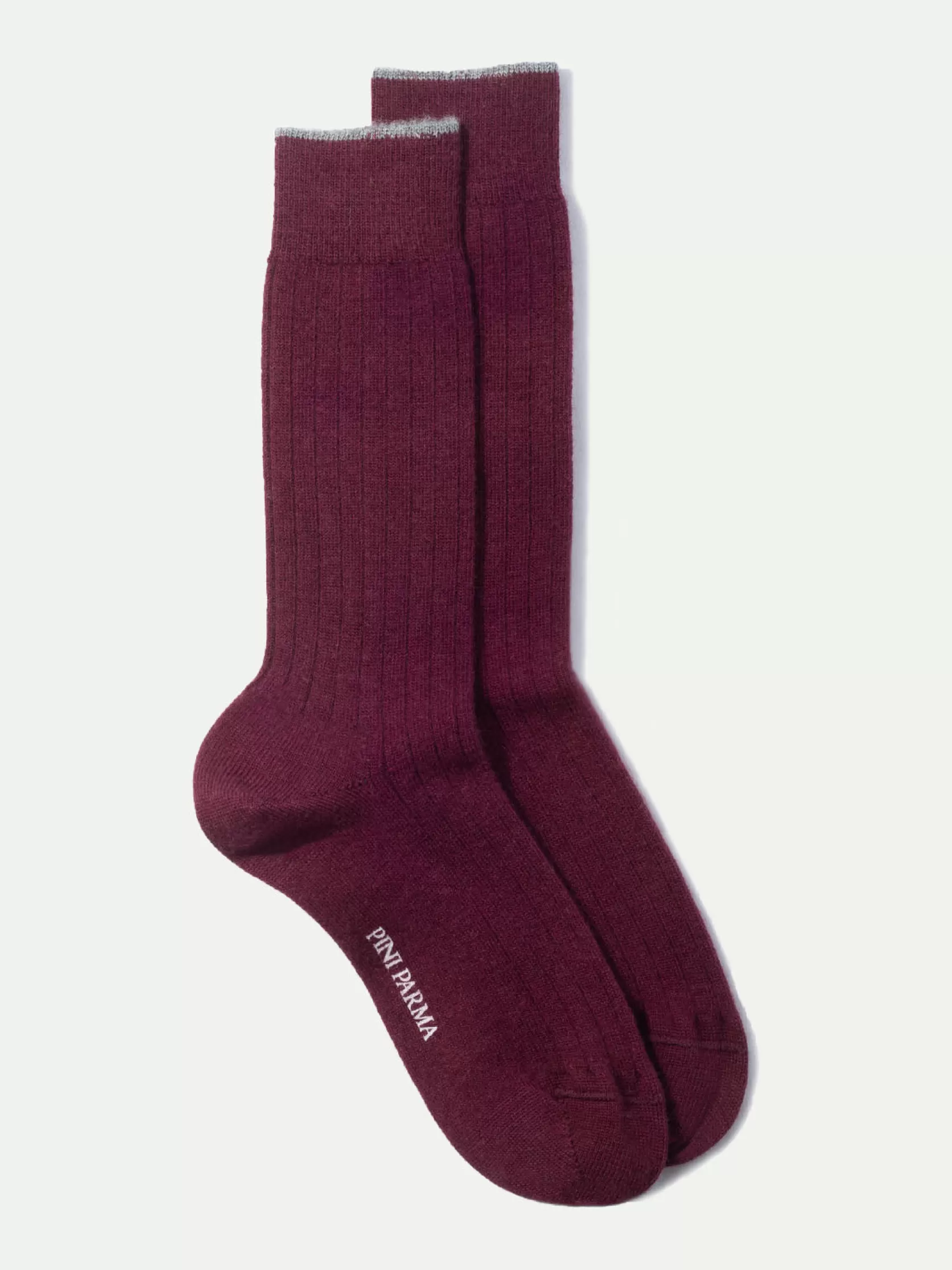 Bordeaux - Chaussettes Courtes En Laine Ultra Résistantes - Made In Italy>Pini Parma Discount
