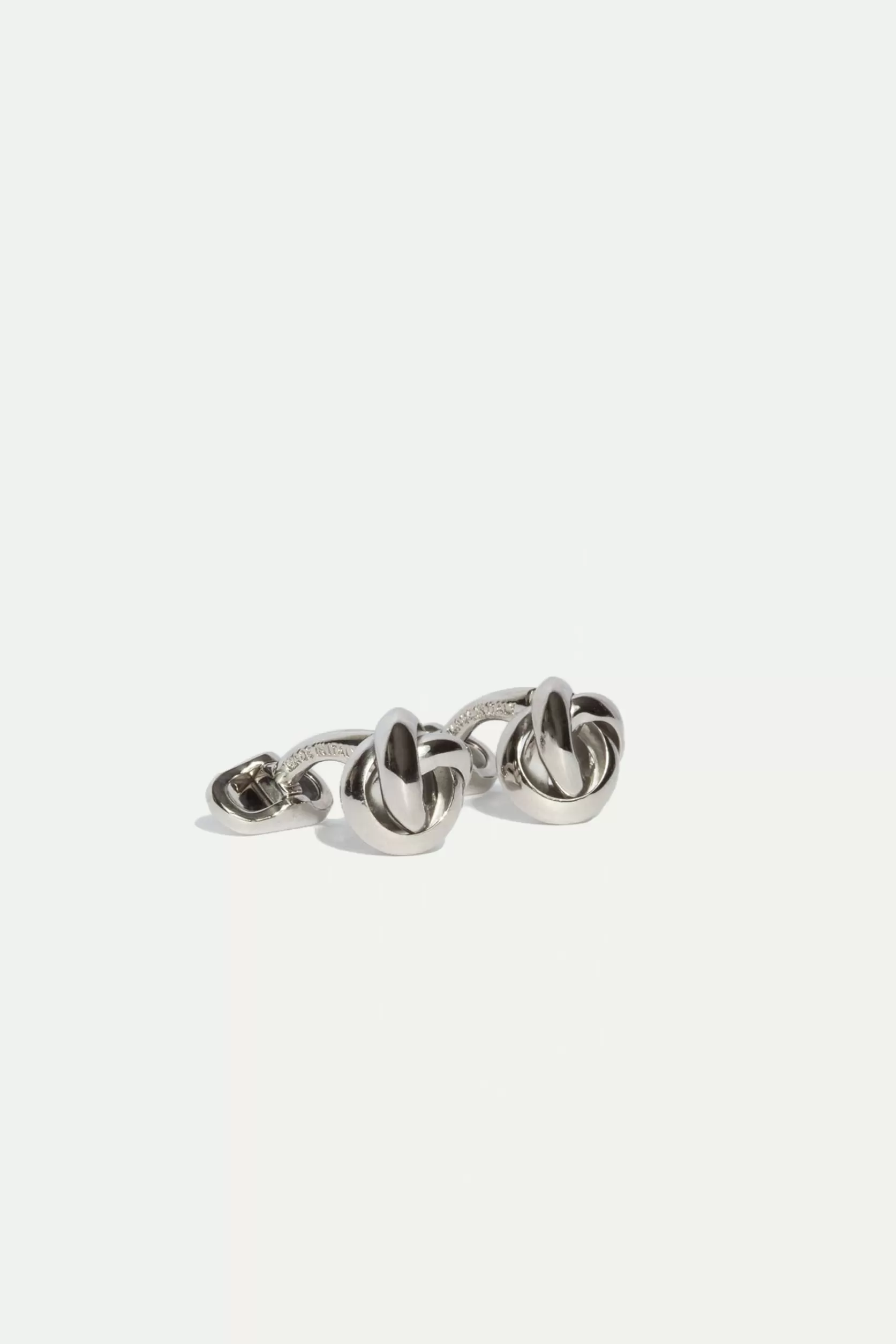 Boutons De Manchette En Argent Avec Noeud - Made In Italy>Pini Parma New