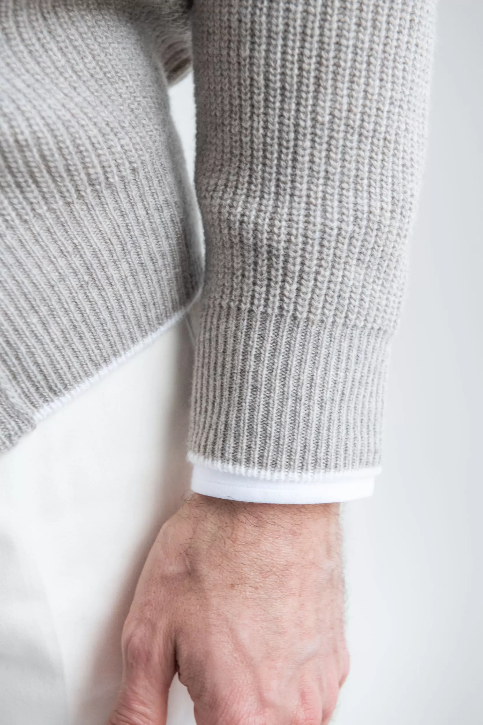 Cardigan Côtelé En Mélange De Cachemire – Made In Italy>Pini Parma Shop