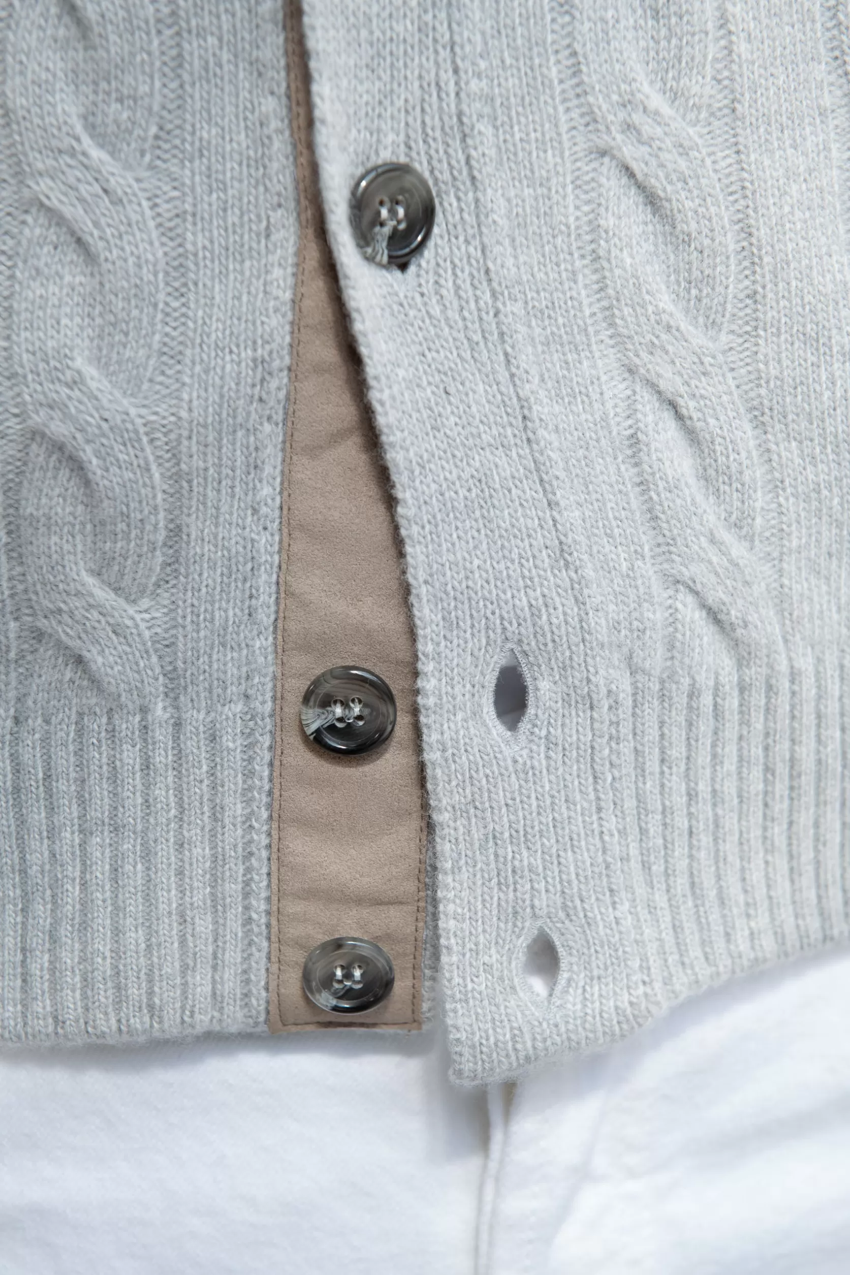 Cardigan En Maille Torsadée – Made In Italy>Pini Parma Fashion