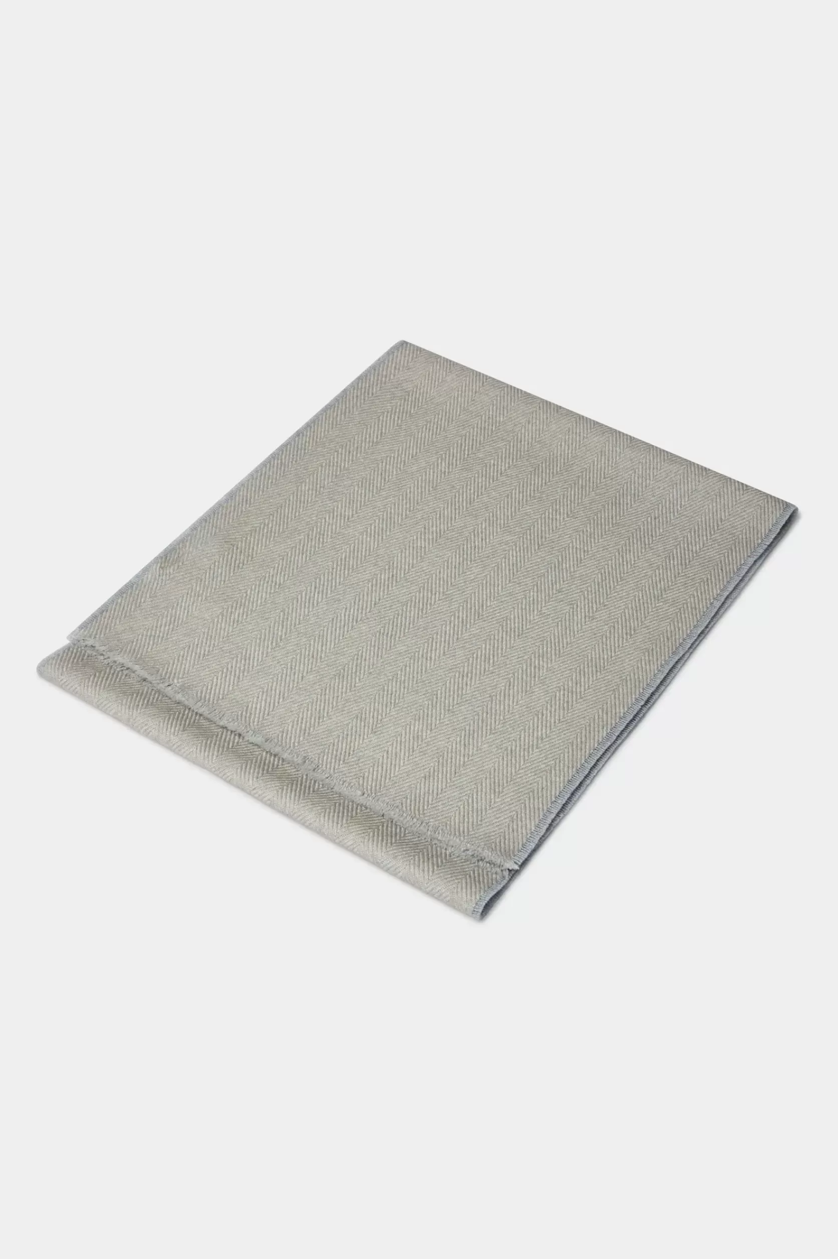 Écharpe Réversible à Chevrons Et Bleu Clair - Made In Italy>Pini Parma Flash Sale