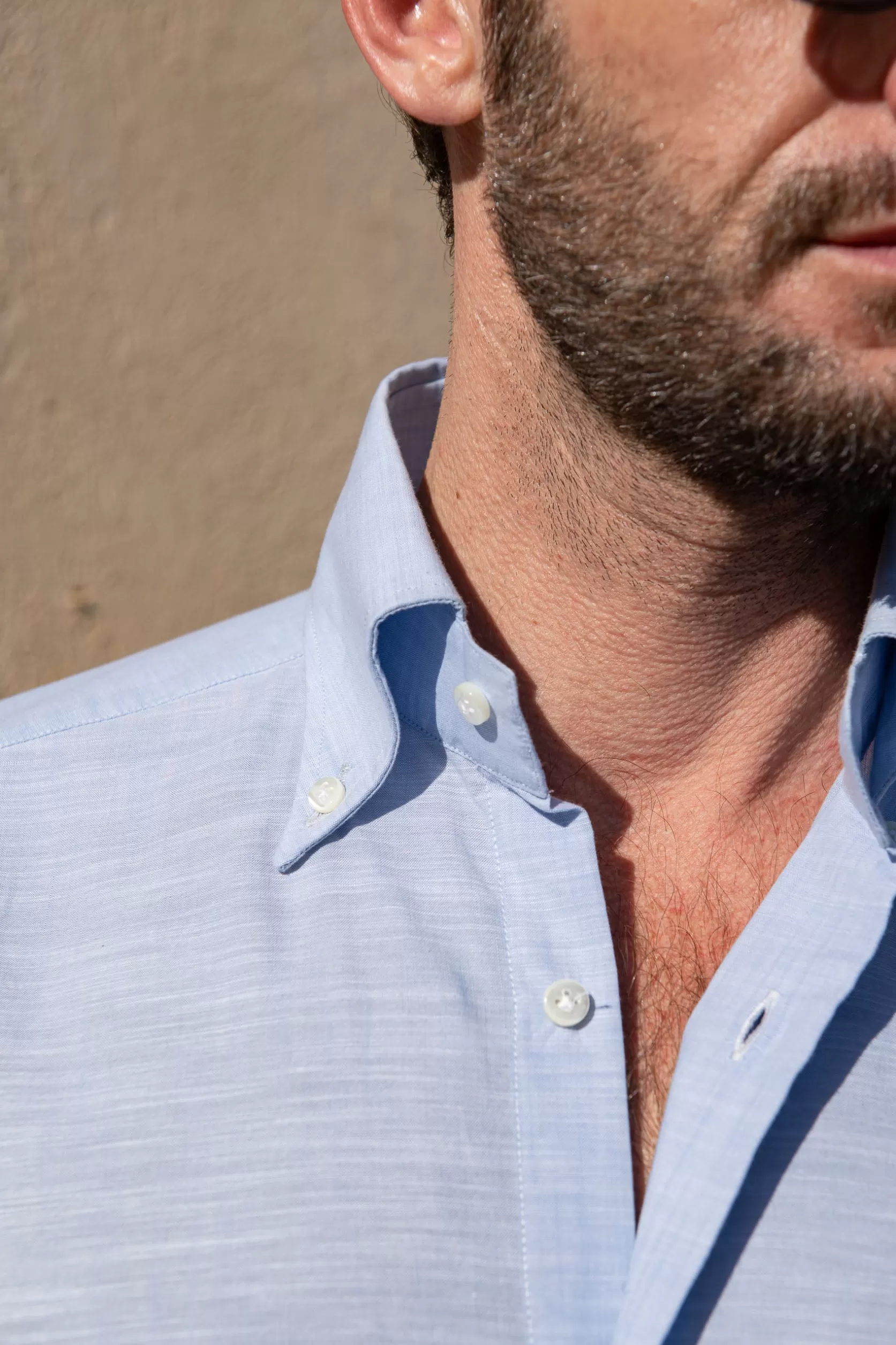 Chemise à Col Boutonné En Bambou "Collection Sartoriale" - Made In Italy>Pini Parma Discount