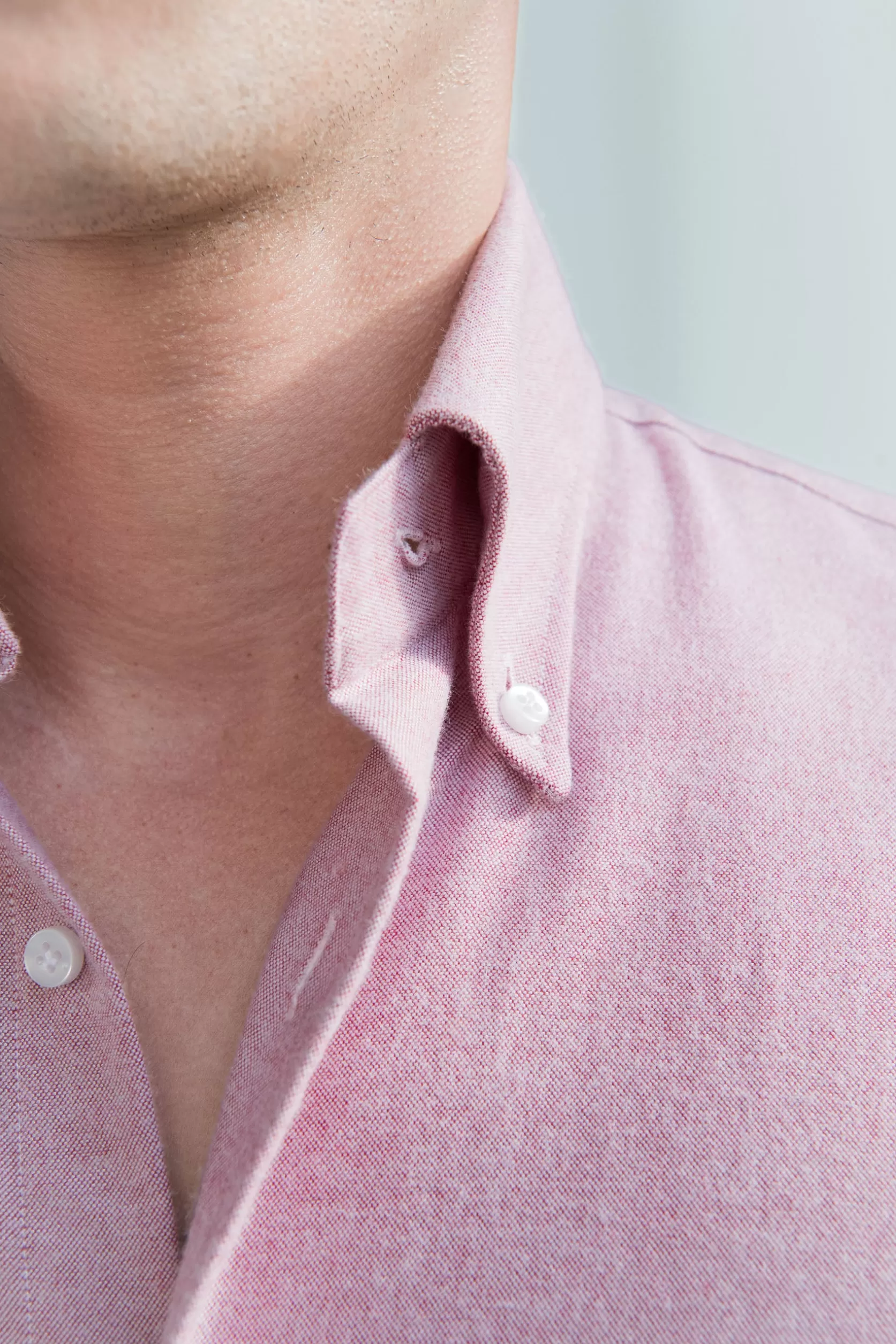 Chemise à Col Boutonné Tissu Oxford Doux Rouge - Fabriquée En Italie>Pini Parma Cheap