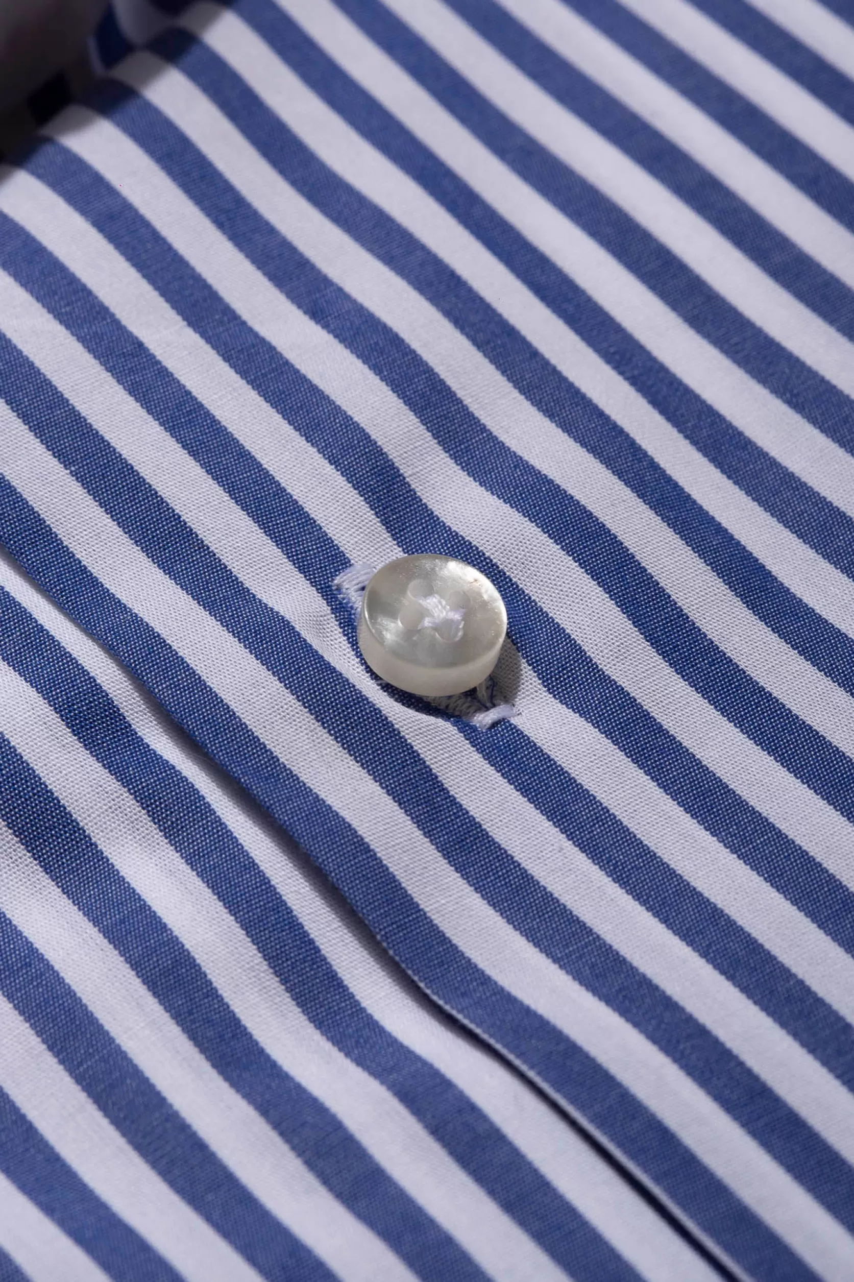 Chemise Col Blanc à Rayures Bleues Limited Edition - Made In Italy>Pini Parma Best