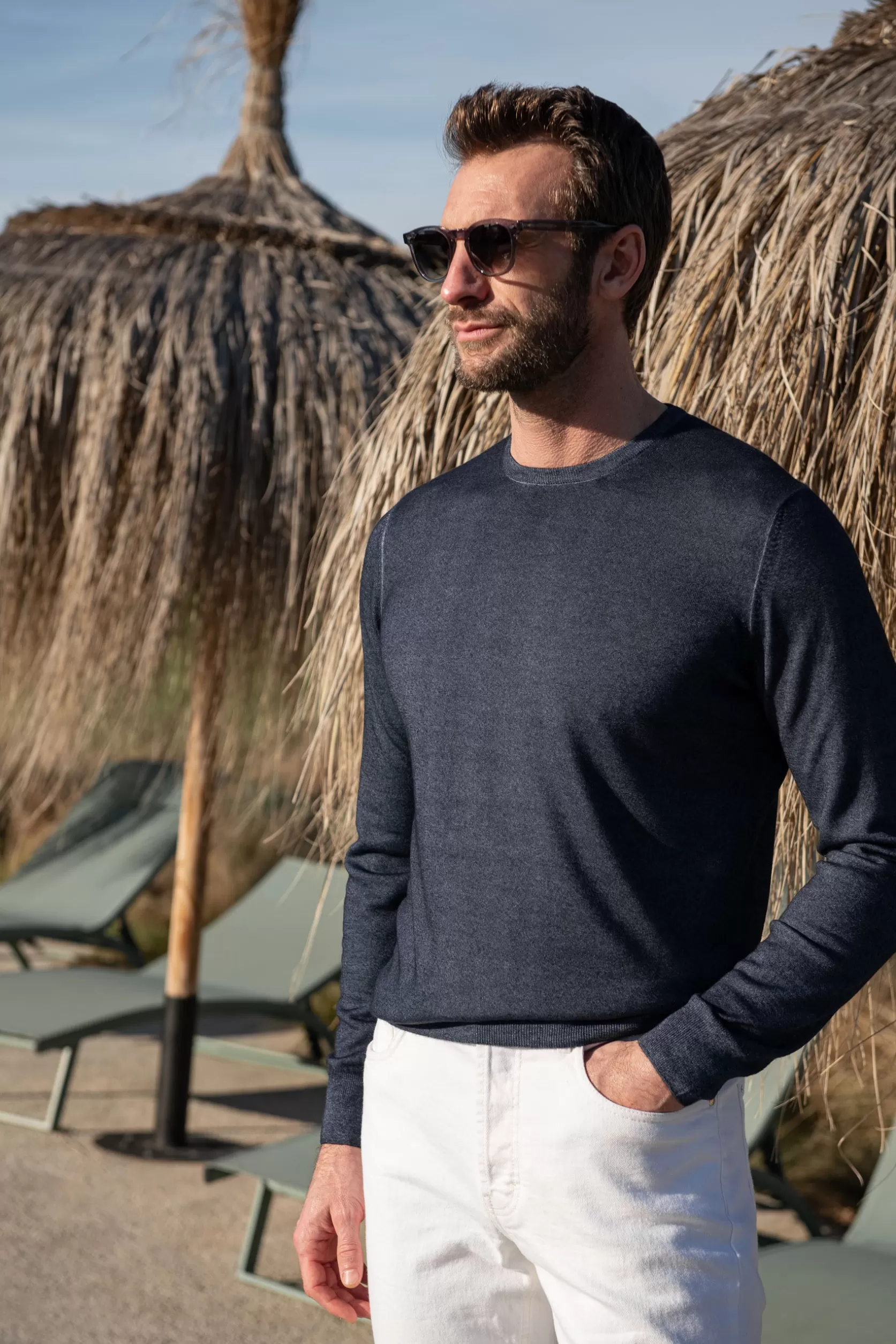Col Rond En Cachemire Super Léger – Fabriqué En Italie>Pini Parma Cheap