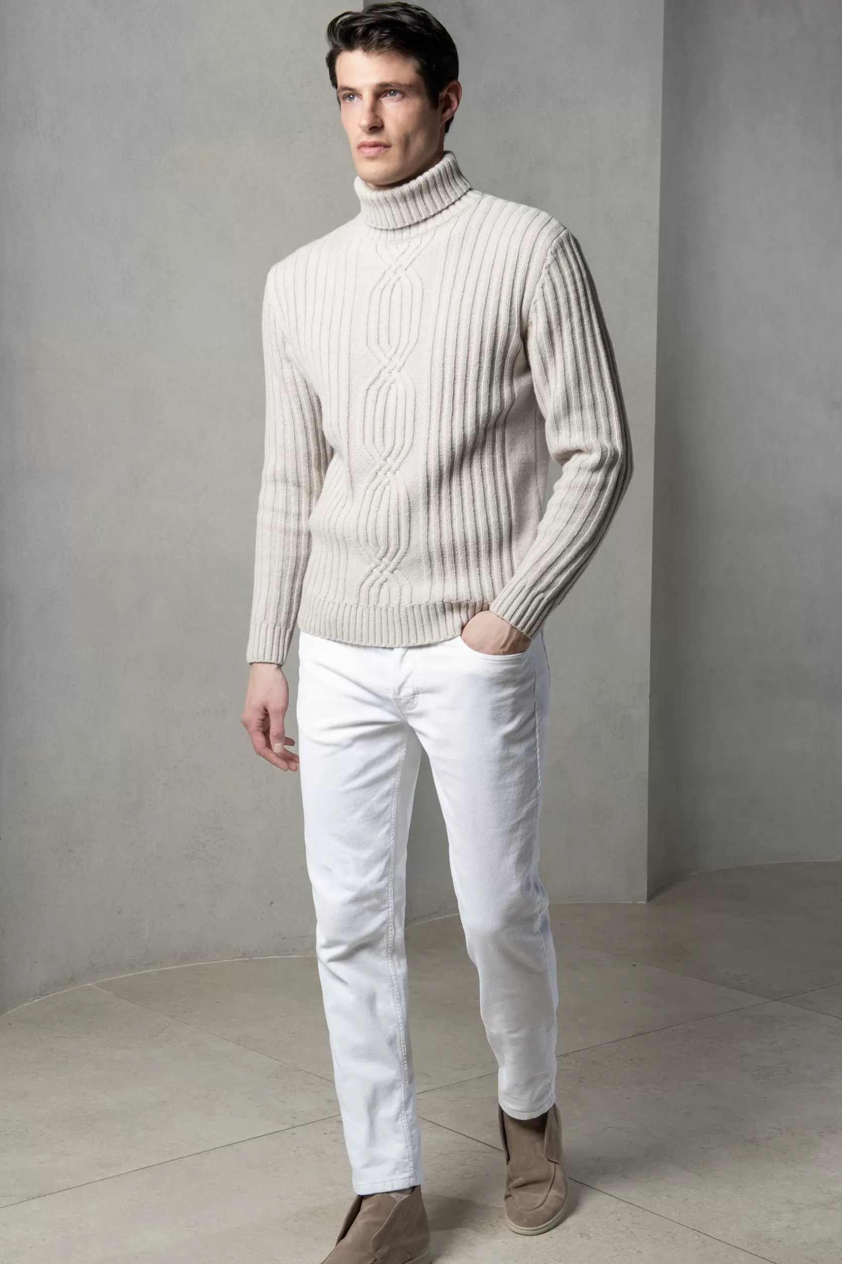 Col Roulé En Laine Et Cachemire à Motifs Jacquard – Made In Italy>Pini Parma Cheap