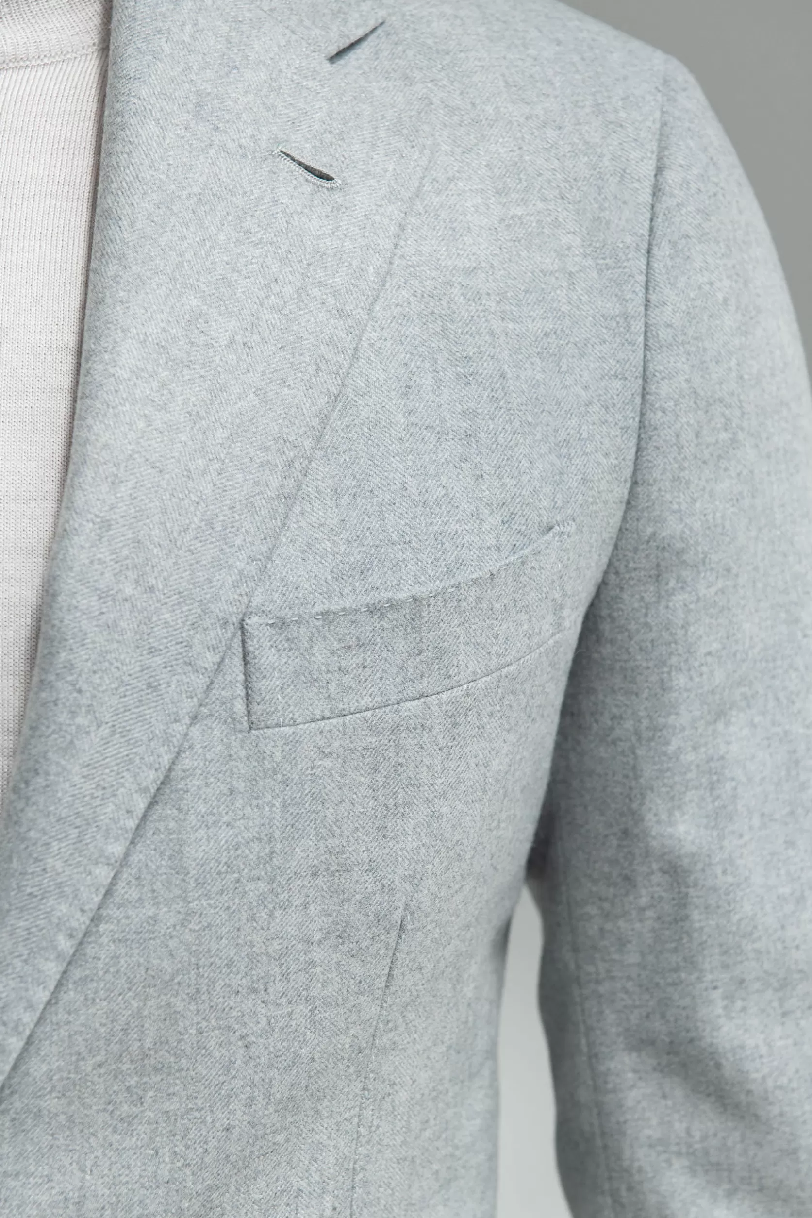 Costume Bleu Clair En Laine Et Cachemire à Chevrons – Made In Italy>Pini Parma Best