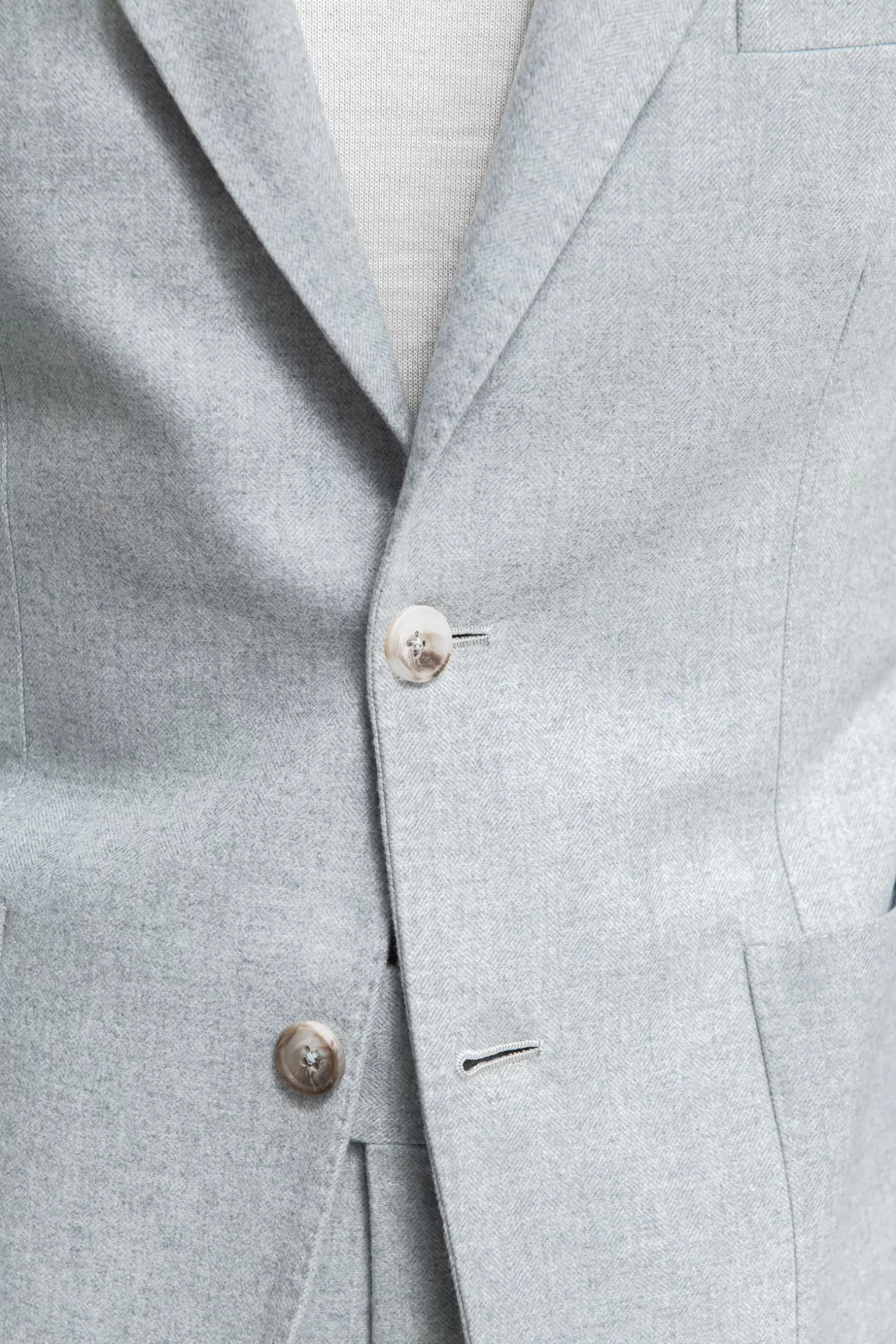 Costume Bleu Clair En Laine Et Cachemire à Chevrons – Made In Italy>Pini Parma Best