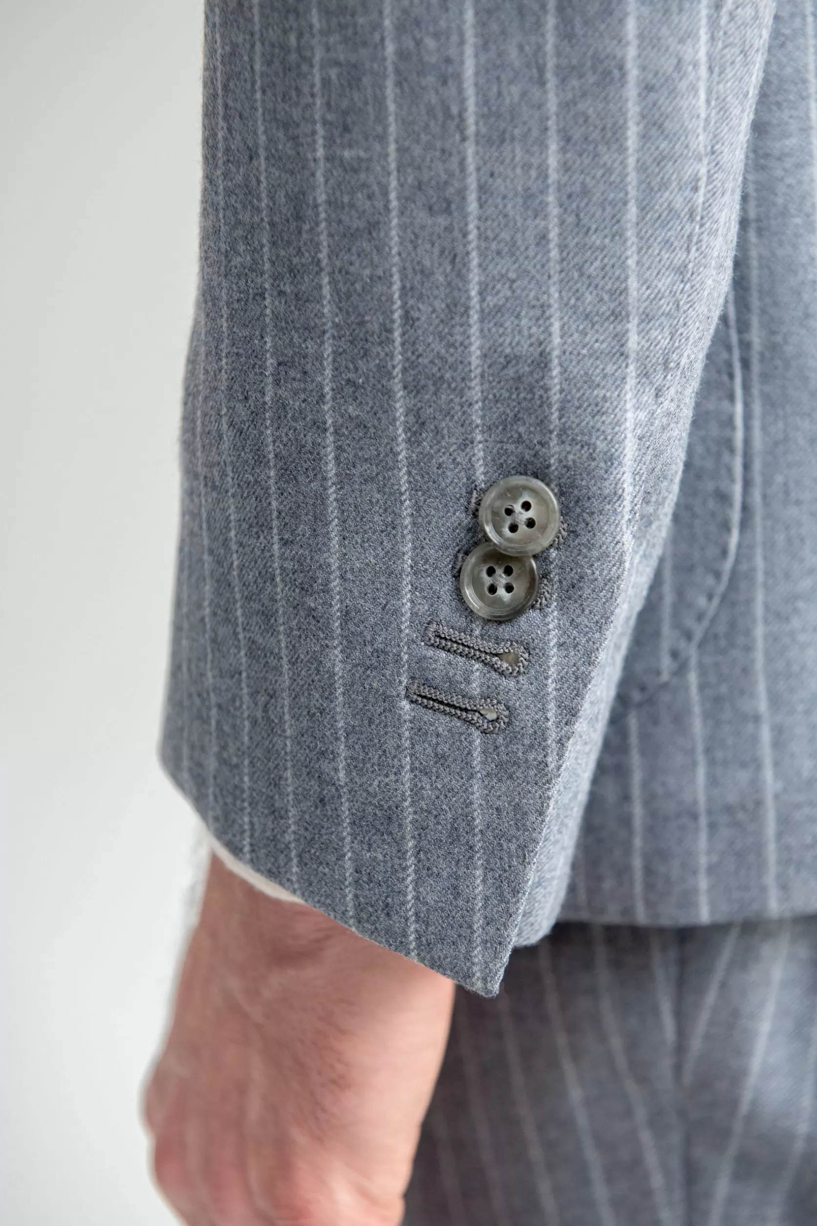 Costume Bleu Rayé En Laine Super 130's - Made In Italy>Pini Parma Cheap