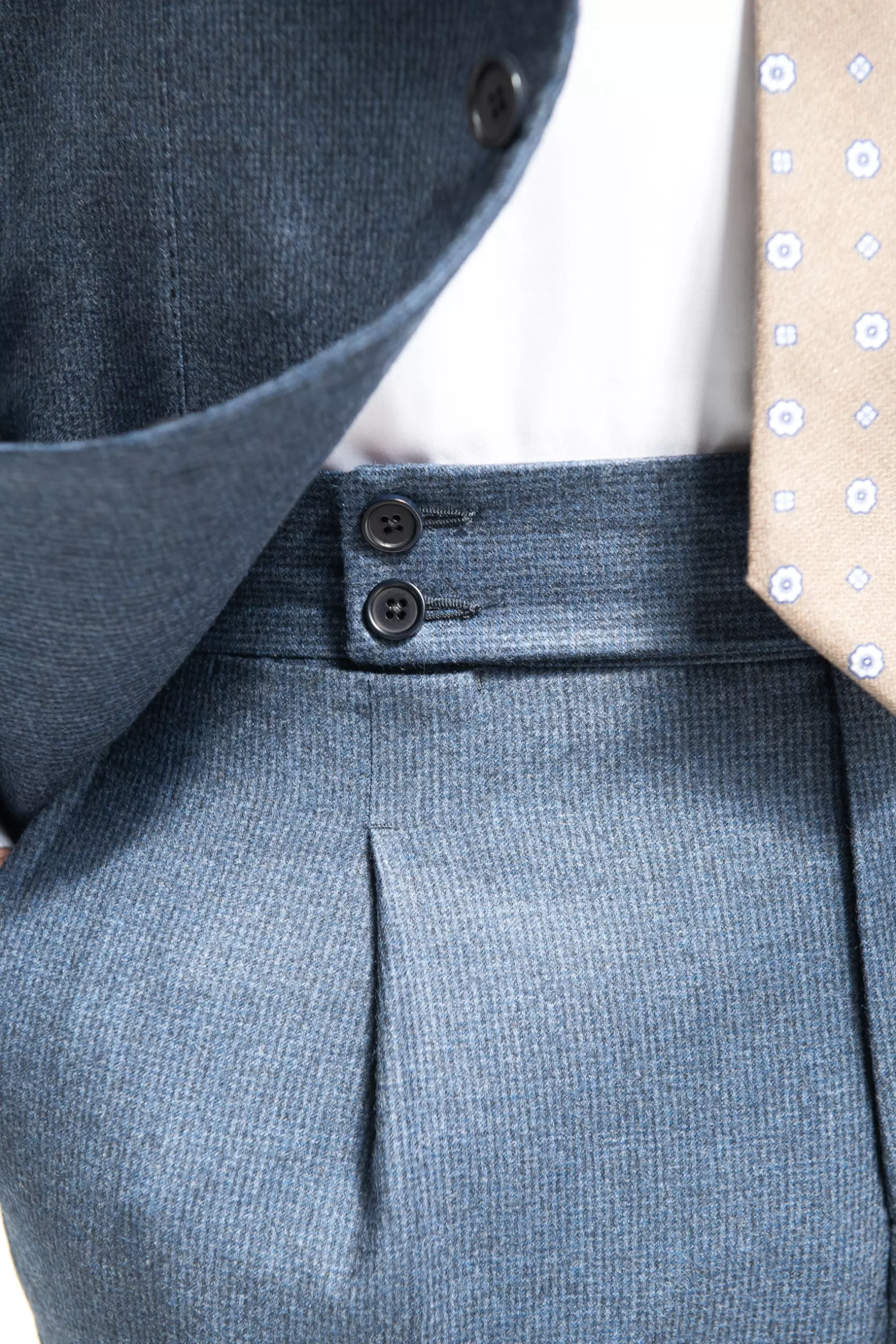 Costume Pied-de-poule Bleu " Collection Capsule Soragna " - Made In Italy>Pini Parma Clearance