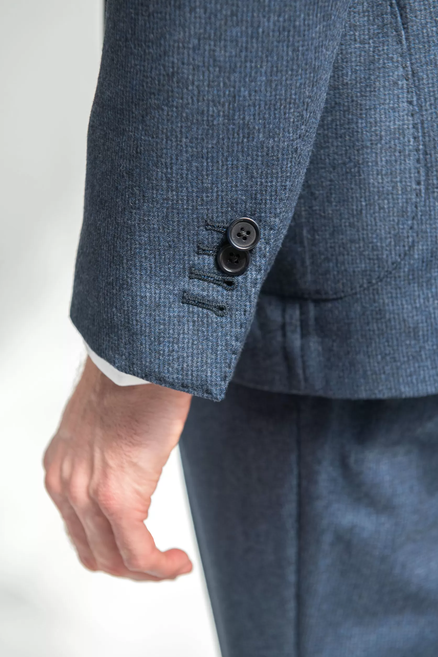 Costume Pied-de-poule Bleu " Collection Capsule Soragna " - Made In Italy>Pini Parma Clearance