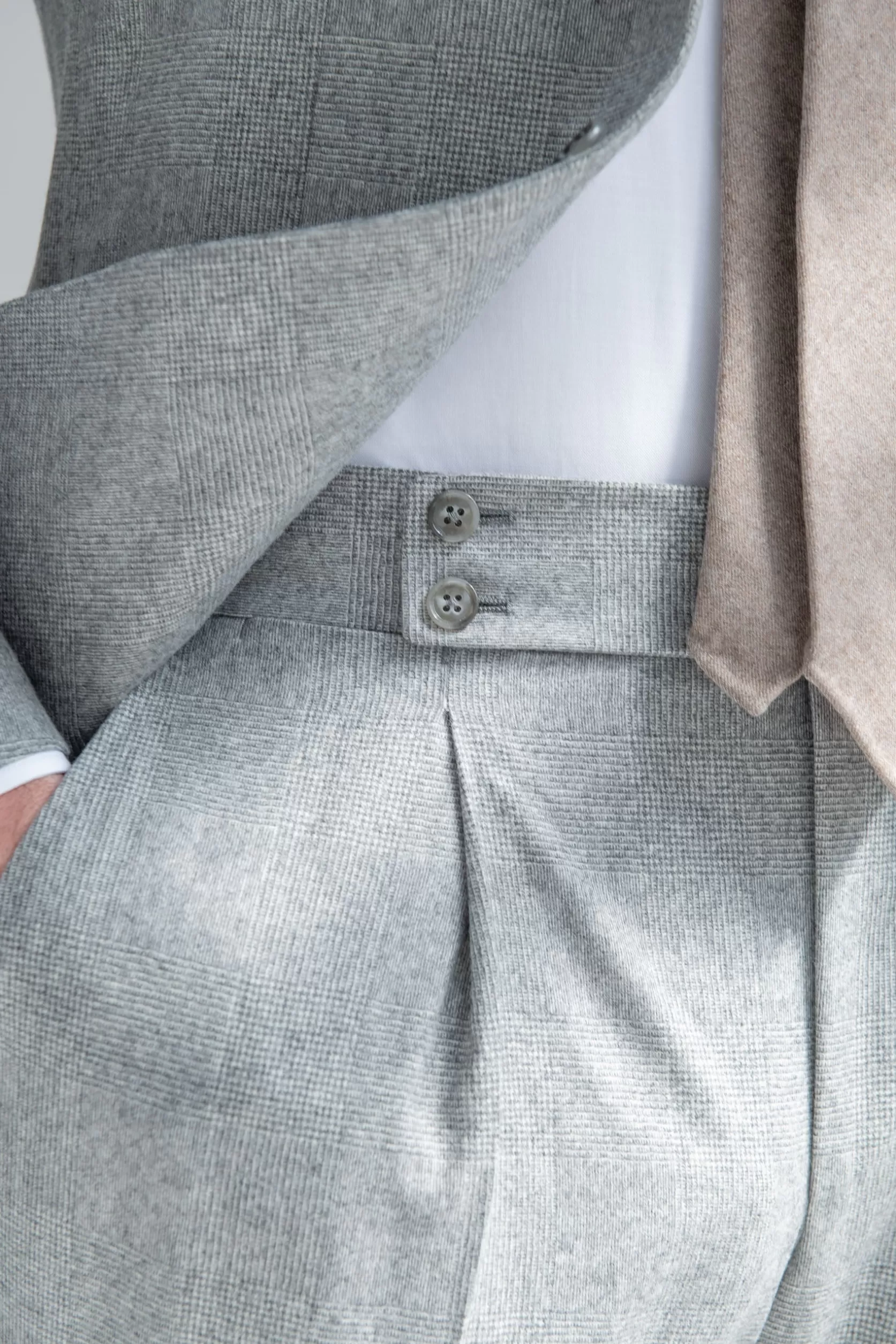 Costume Prince De Galles Gris « Soragna Capsule Collection » - Made In Italy>Pini Parma Flash Sale