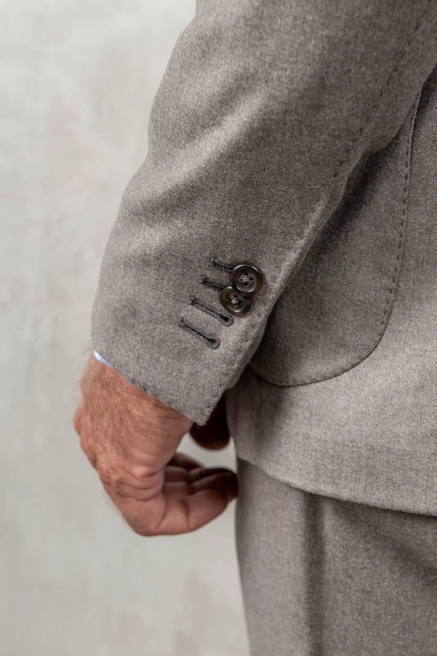 Costume Taupe En Laine Et Cachemire Loro Piana - Made In Italy>Pini Parma Best