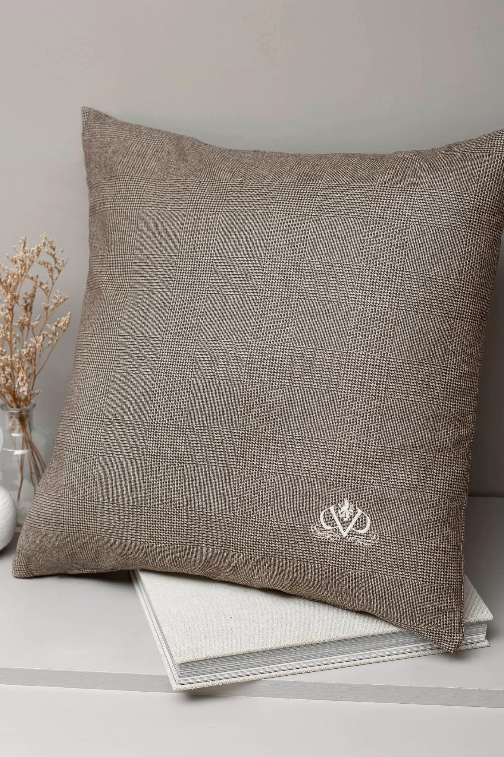 Coussin En Laine Prince De Galles - Made In Italy>Pini Parma Store