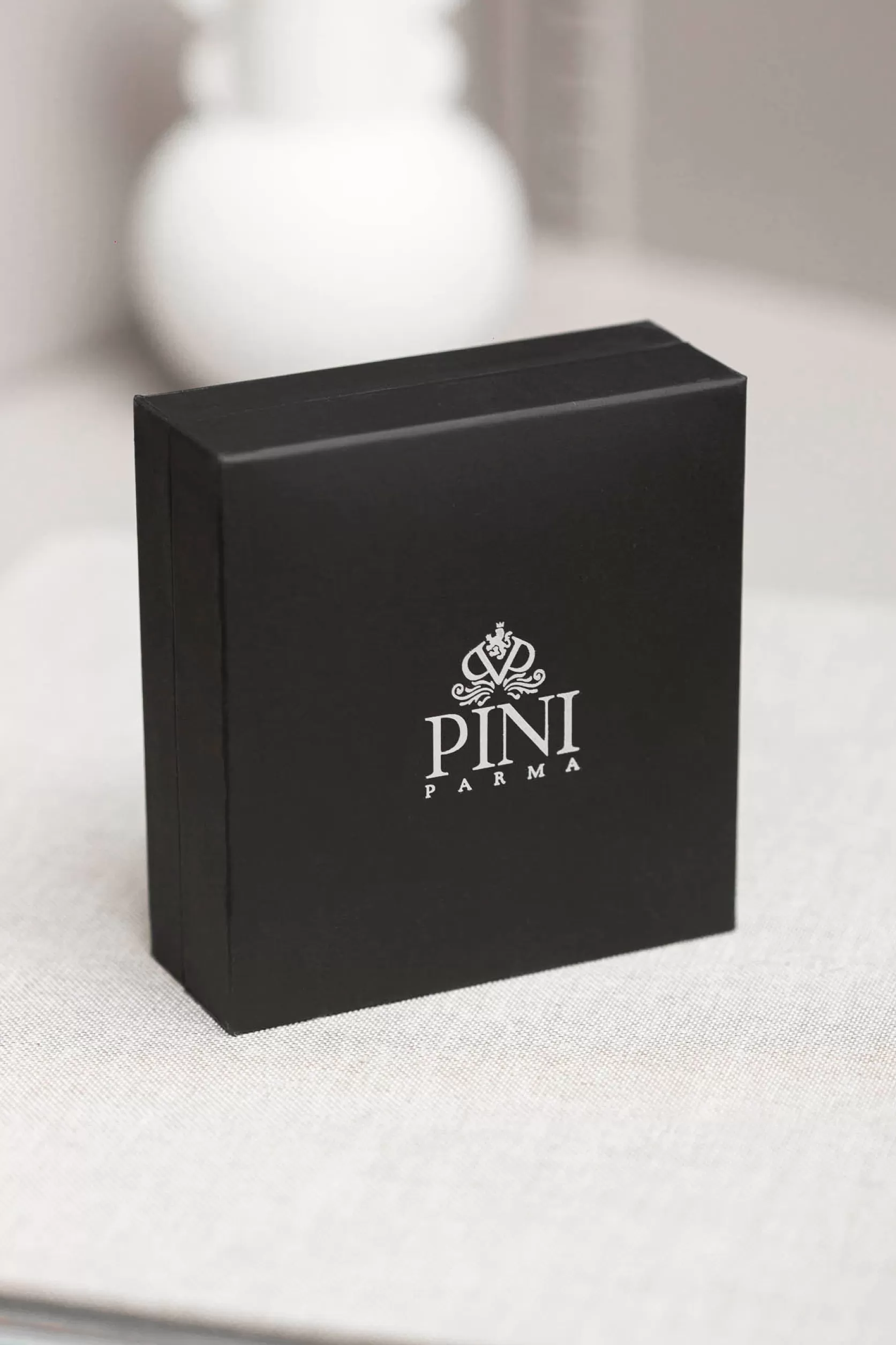 Ensemble De Boutons De Manchette Et Clous D'oreilles Noirs - Made In Italy>Pini Parma Fashion