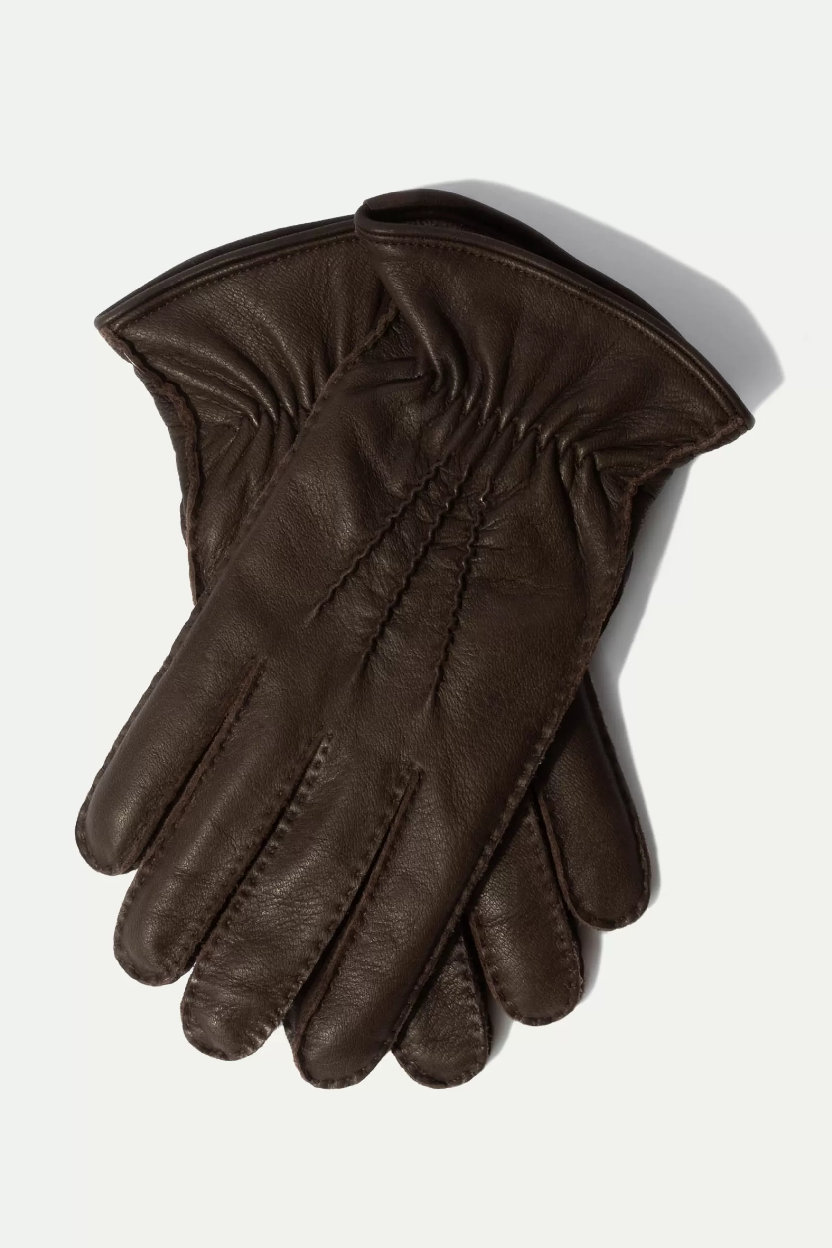 Gants En Cuir De Cerf Doublés De Cachemire - Made In Italy>Pini Parma New