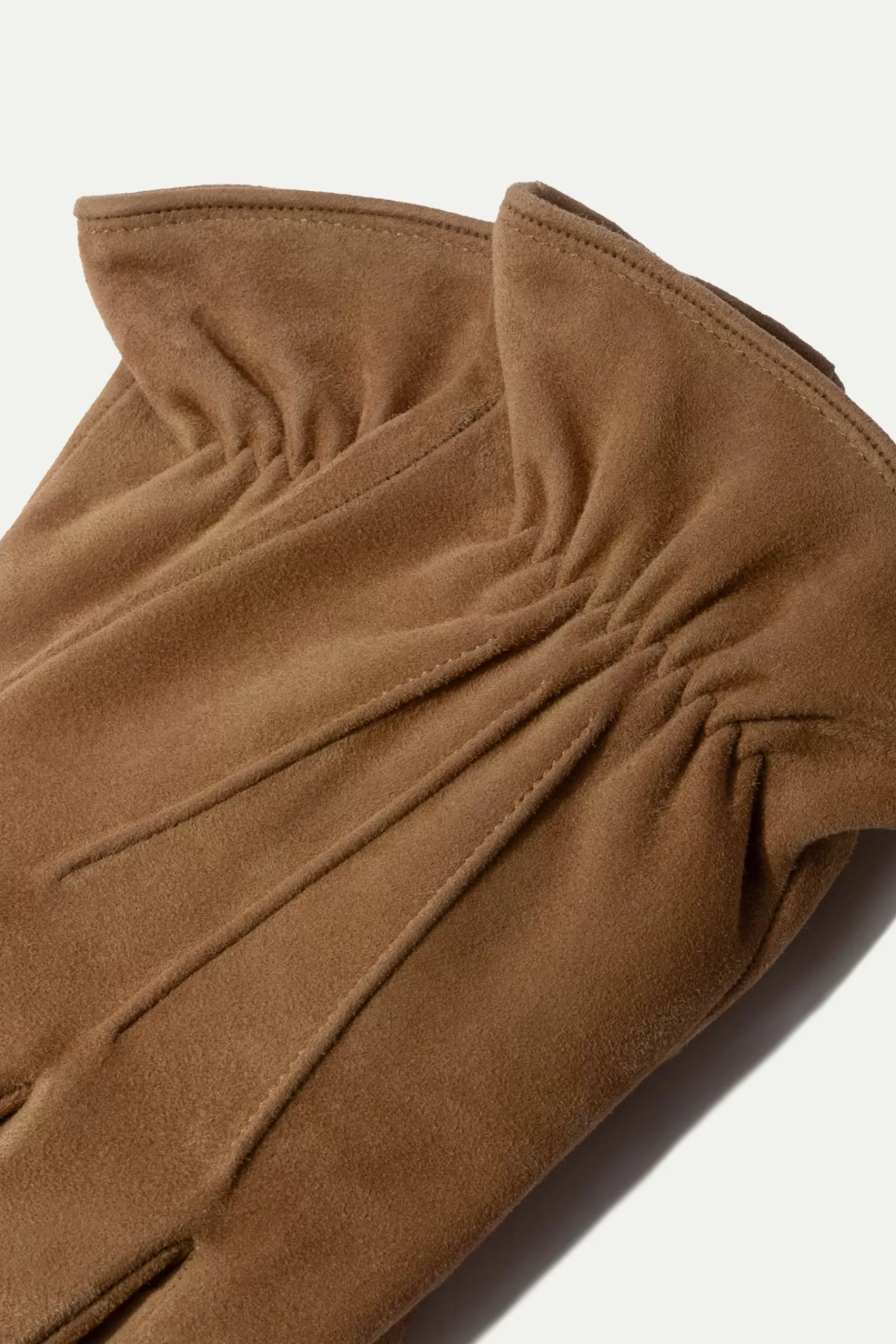 Gants En Daim Doublés De Cachemire Avana - Made In Italy>Pini Parma Shop