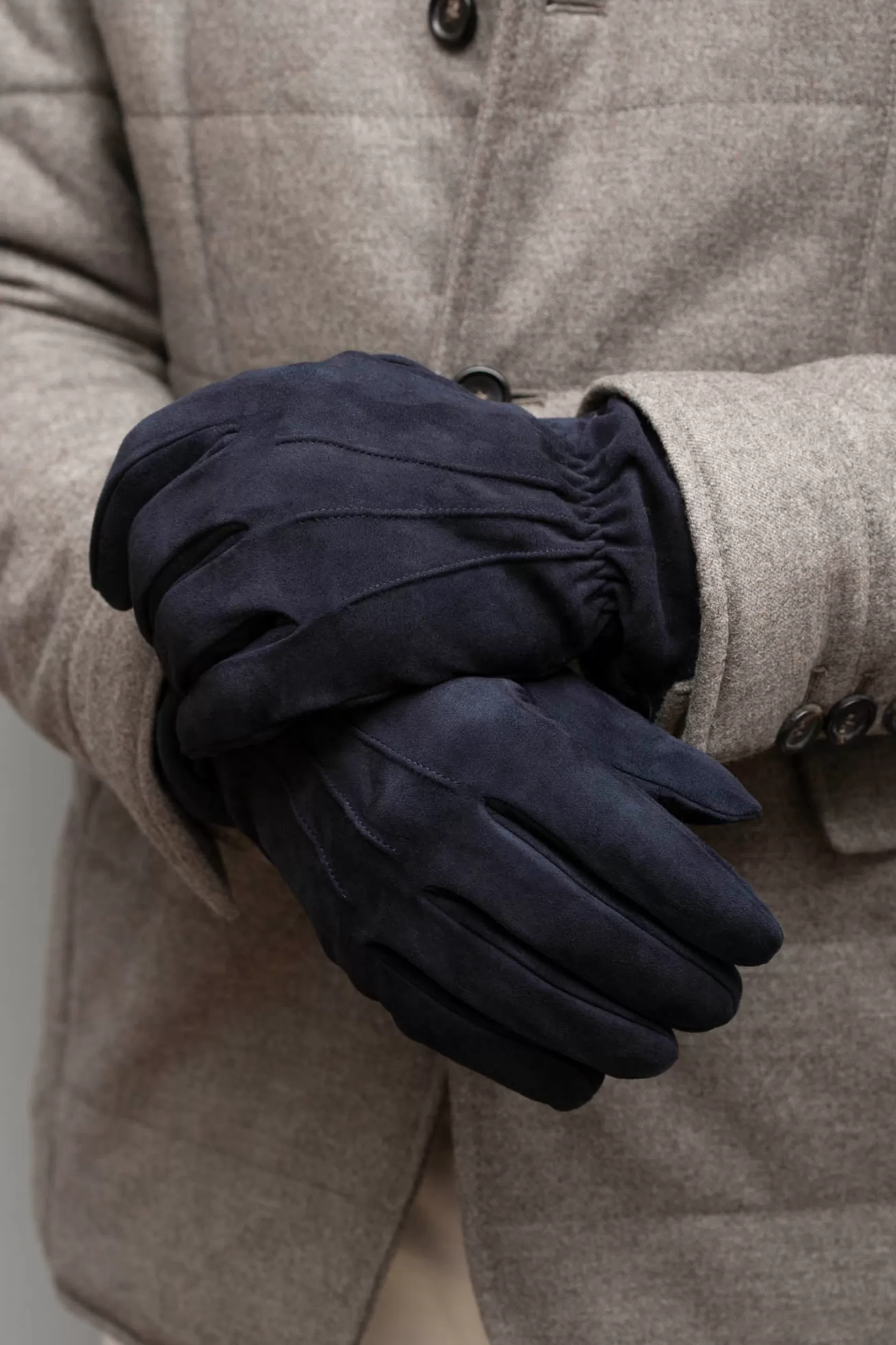 Gants En Daim Doublés De Cachemire - Made In Italy>Pini Parma Best Sale