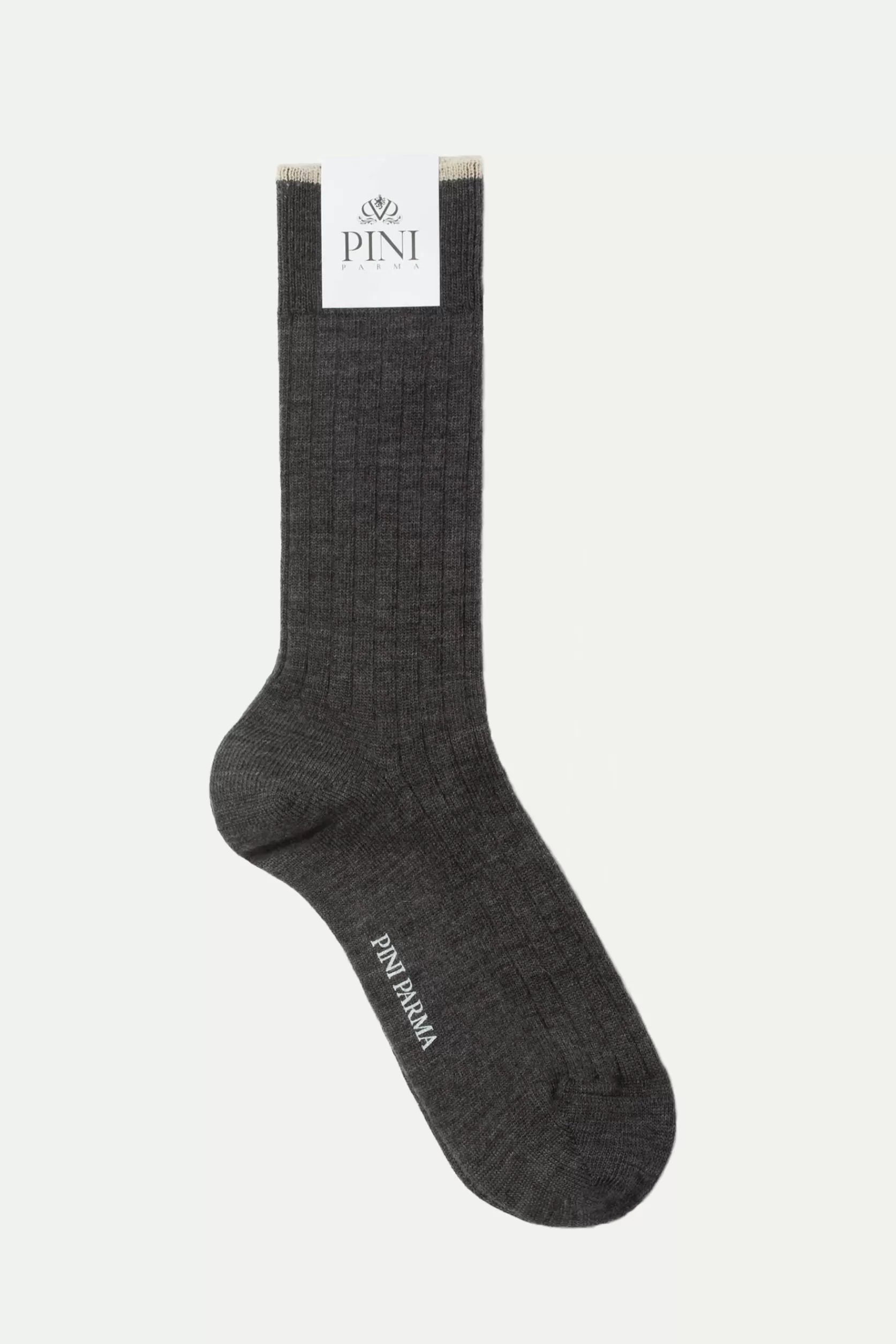 Gris - Chaussettes Courtes En Laine Ultra Résistantes - Made In Italy>Pini Parma New