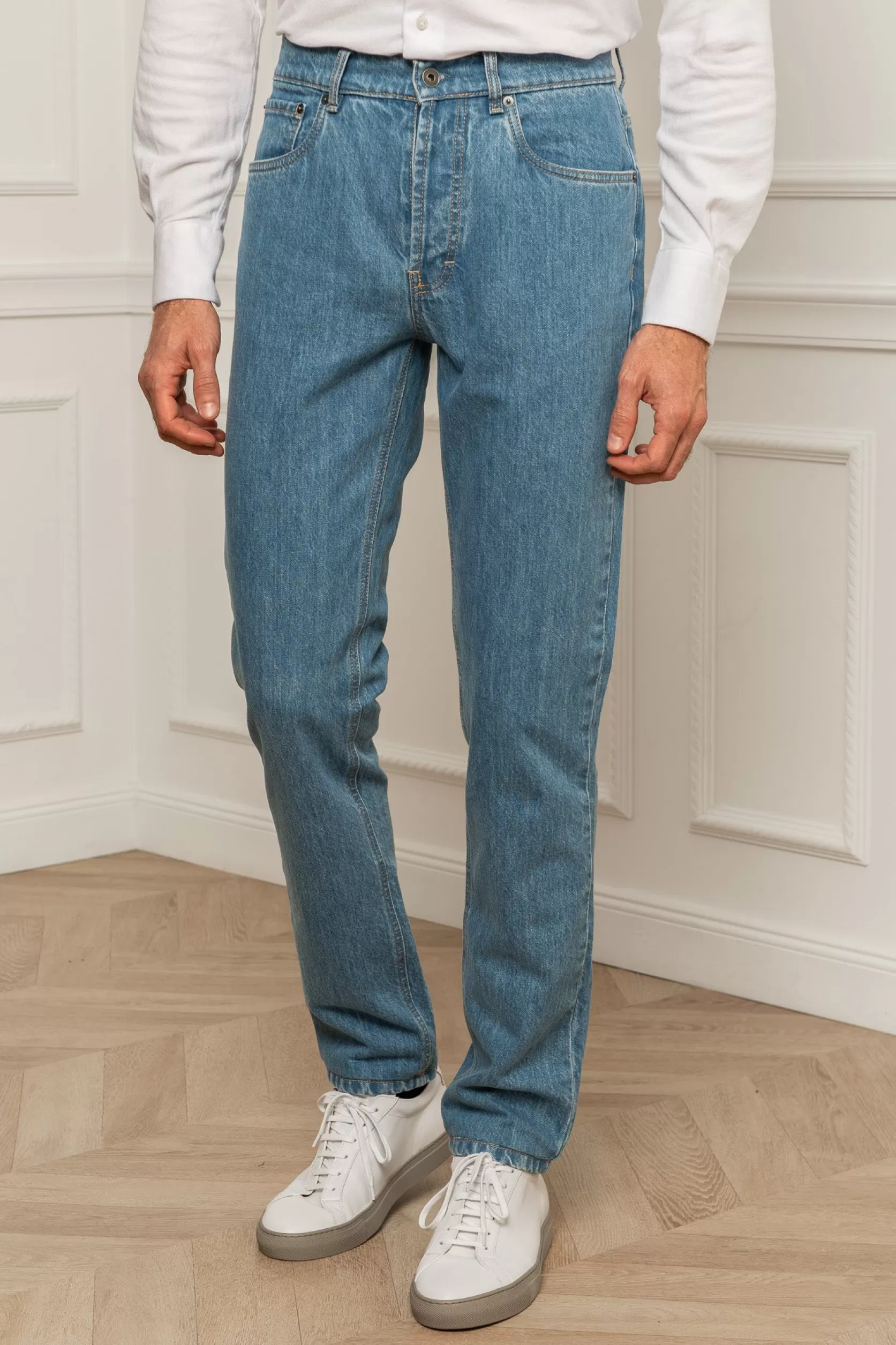 Jean Décoloré - Coton Candiani - Made In Italy>Pini Parma Hot