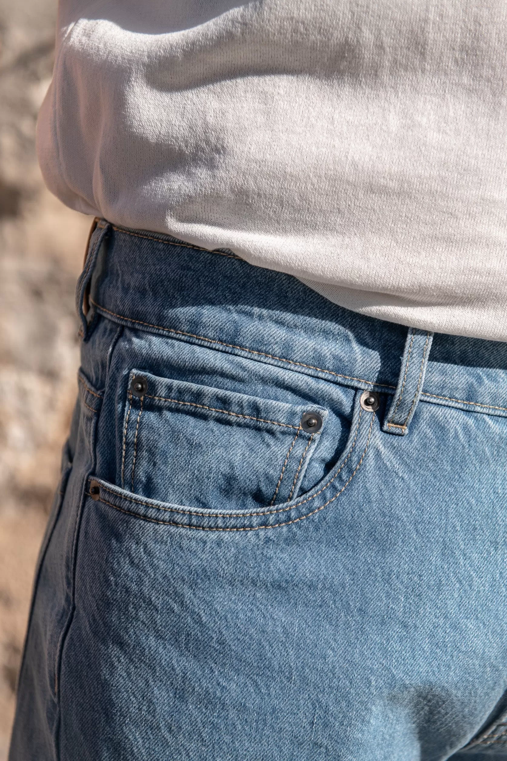 Jean Décoloré - Coton Candiani - Made In Italy>Pini Parma Hot