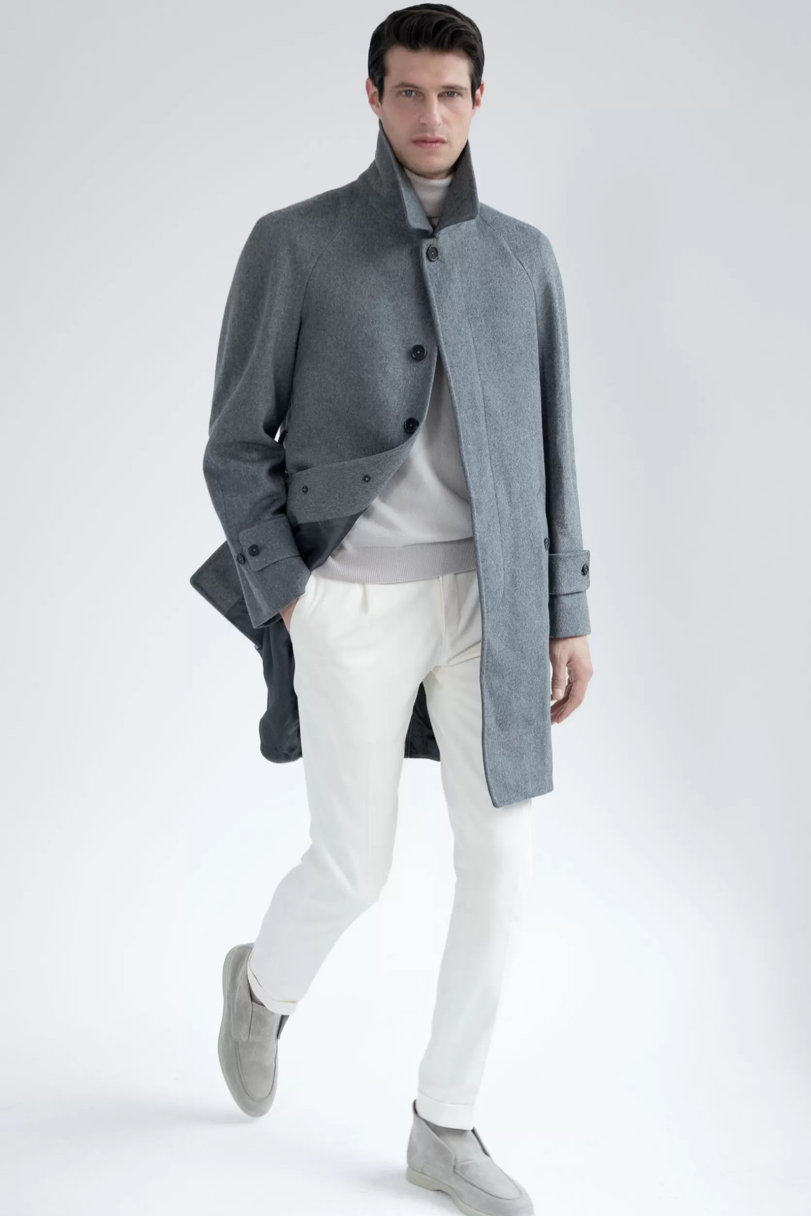 Manteau Raglan En Laine Loro Piana – Made In Italy>Pini Parma Clearance
