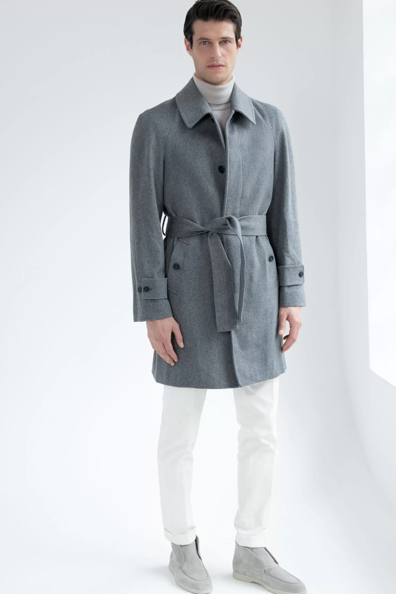 Manteau Raglan En Laine Loro Piana – Made In Italy>Pini Parma Clearance