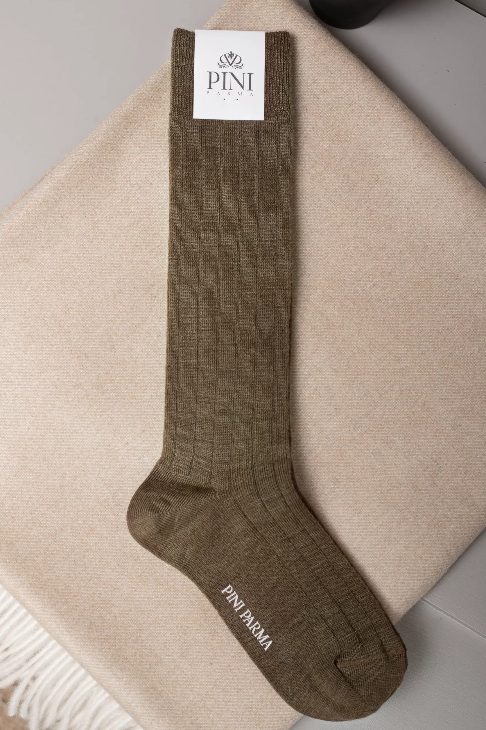 Marron - Chaussettes Courtes En Laine Ultra Résistantes - Made In Italy>Pini Parma Fashion