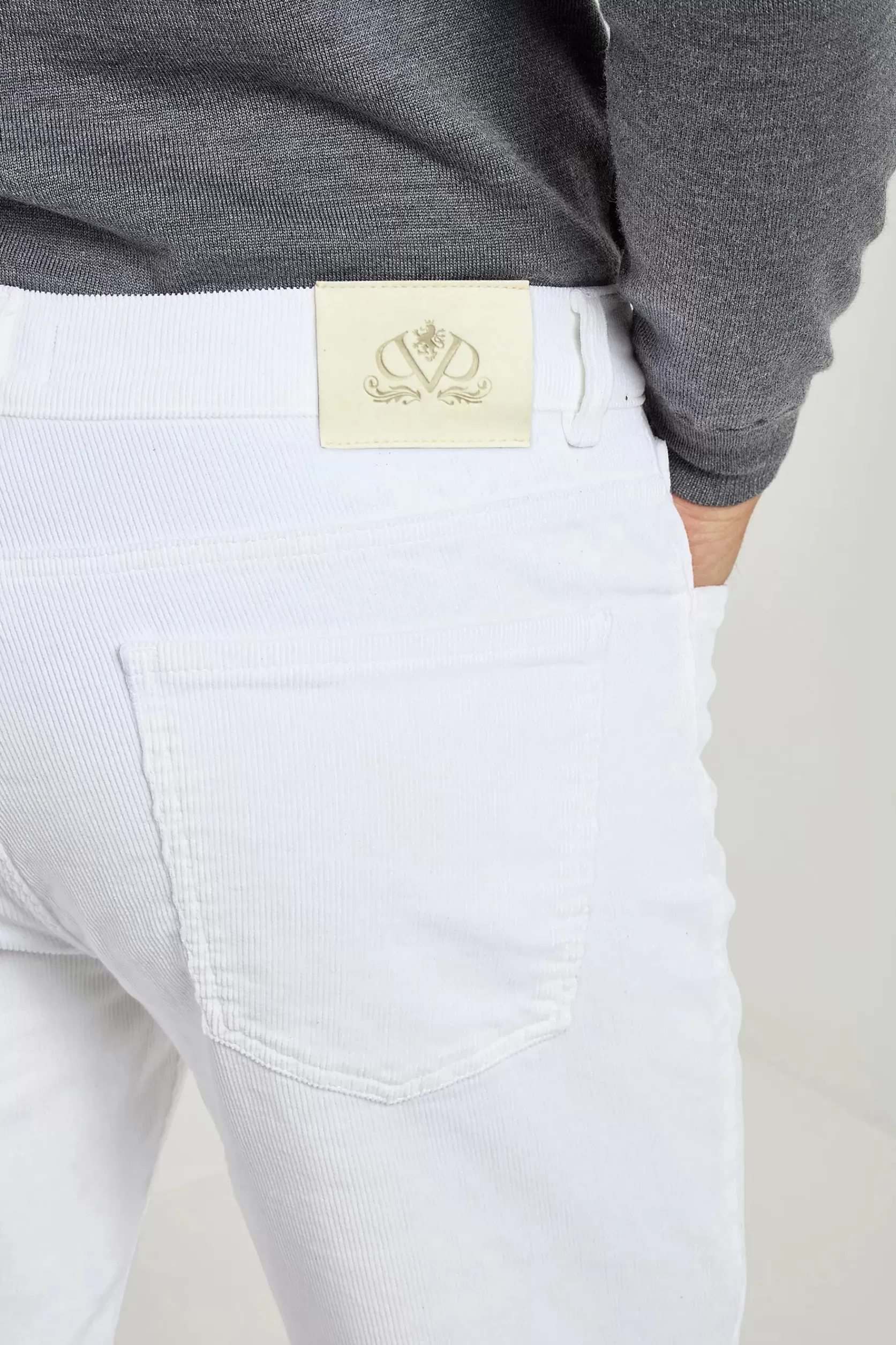 Pantalon 5 Poches En Velours Côtelé - Made In Italy>Pini Parma Best Sale