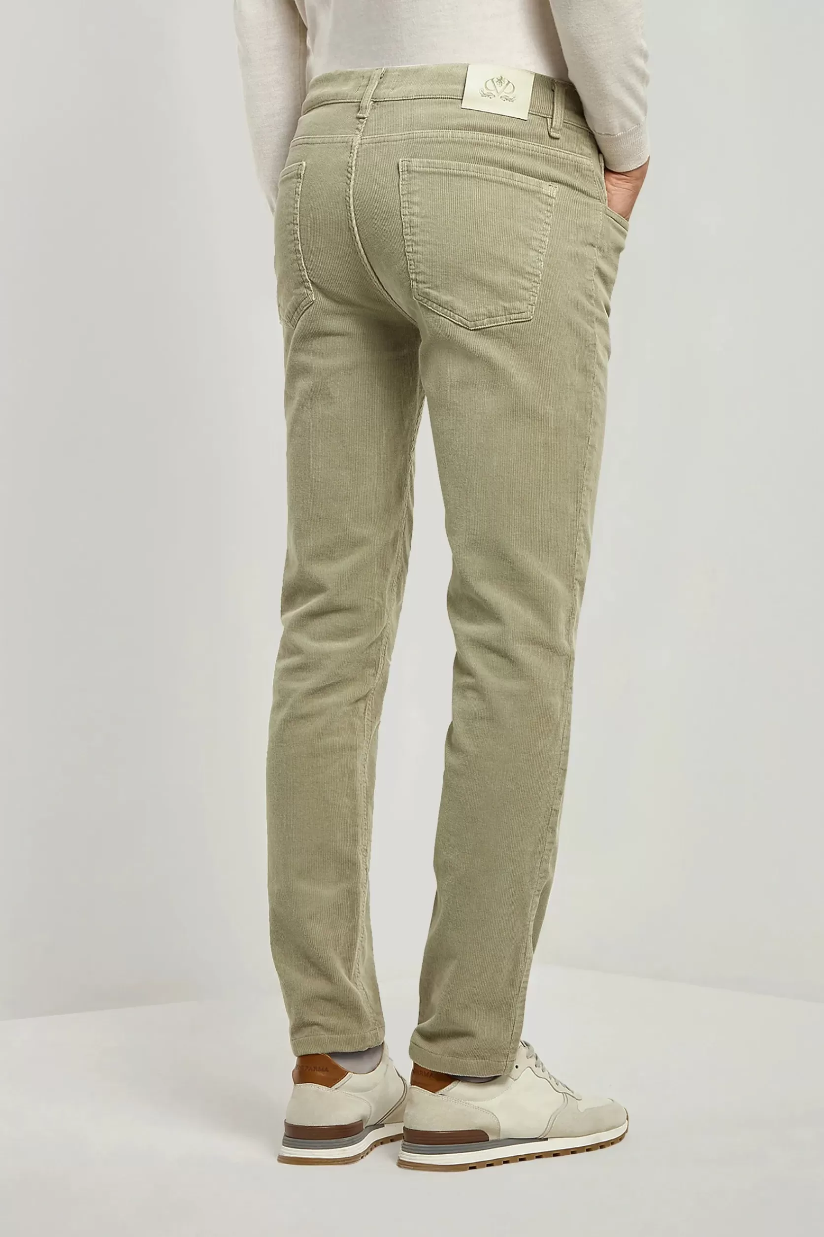 Pantalon 5 Poches En Velours Côtelé - Made In Italy>Pini Parma Outlet