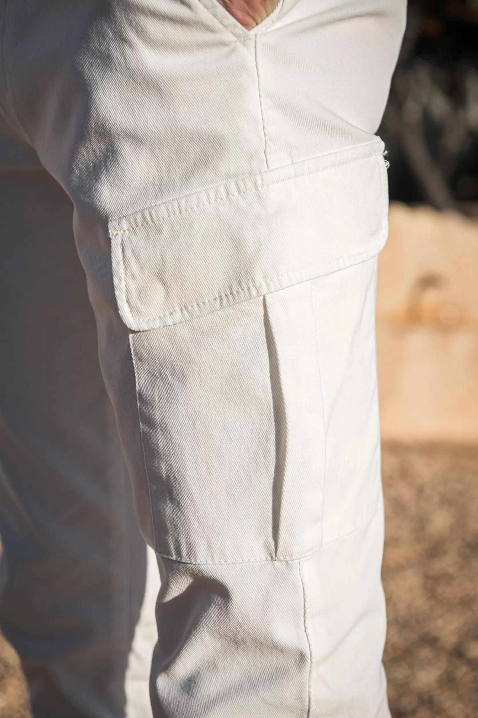Pantalon Cargo En Coton Stretch - Made In Italy>Pini Parma Shop