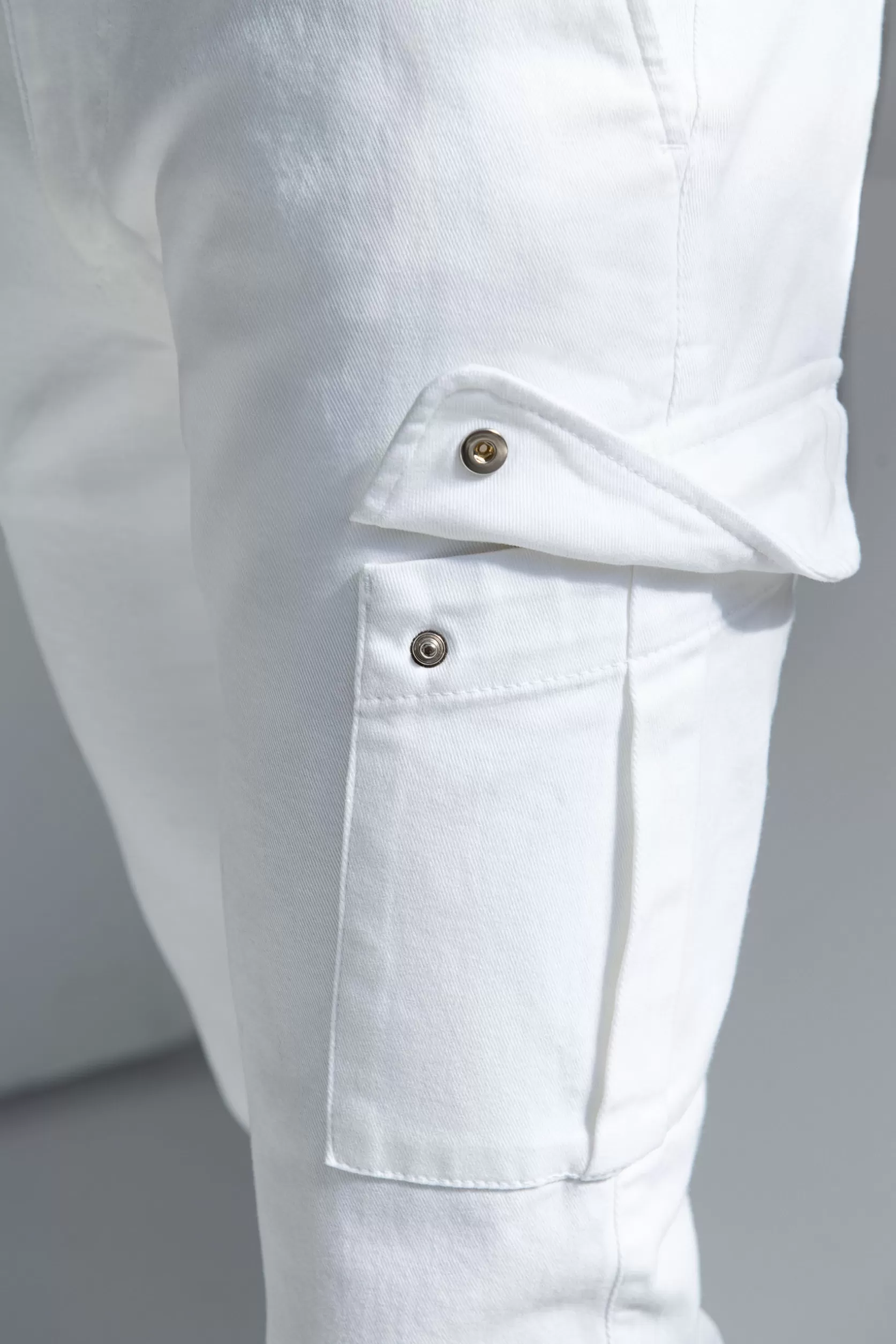 Pantalon Cargo En Toile Stretch - Made In Italy>Pini Parma Best Sale