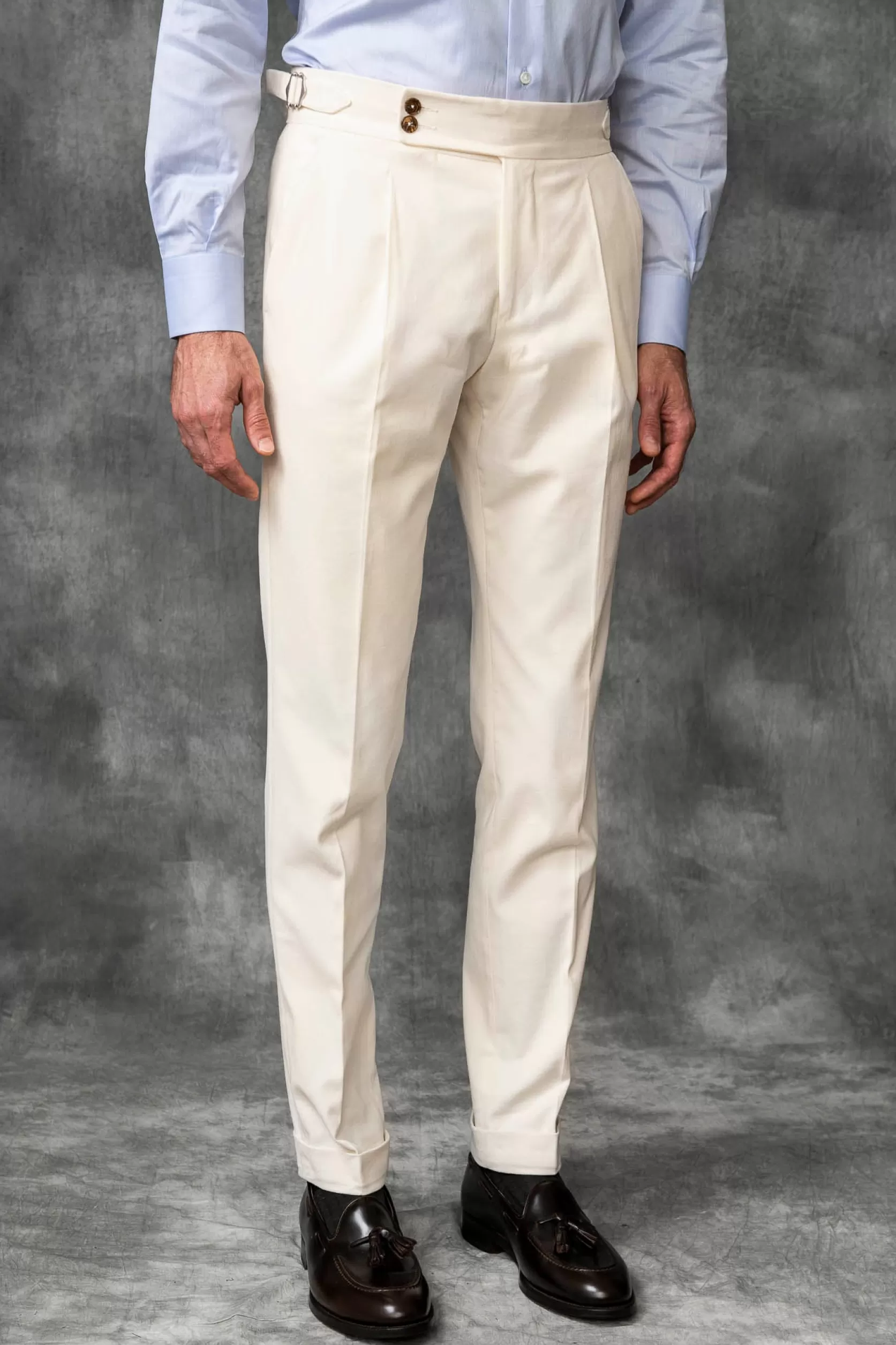 Pantalon En Coton " Collection Capsule Soragna " - Made In Italy>Pini Parma Online
