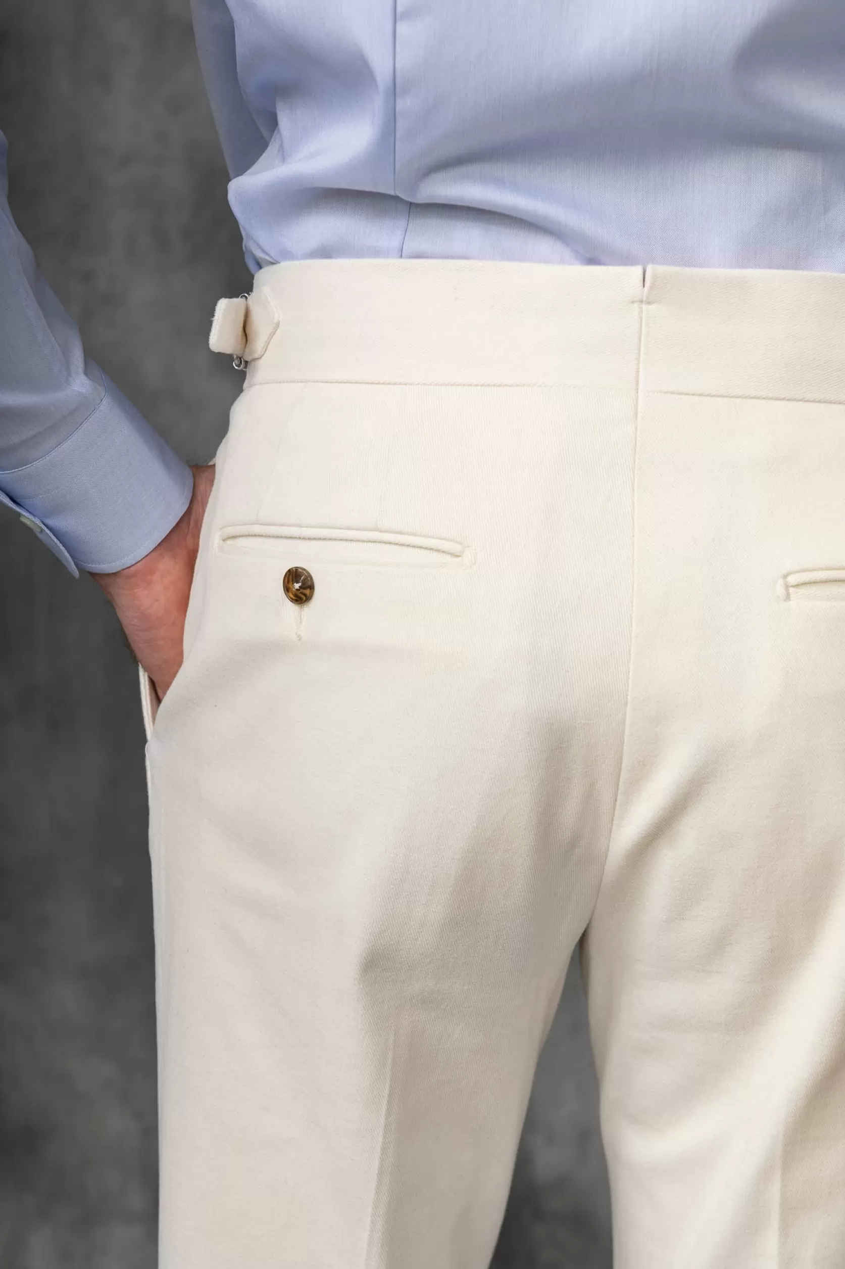 Pantalon En Coton " Collection Capsule Soragna " - Made In Italy>Pini Parma Online