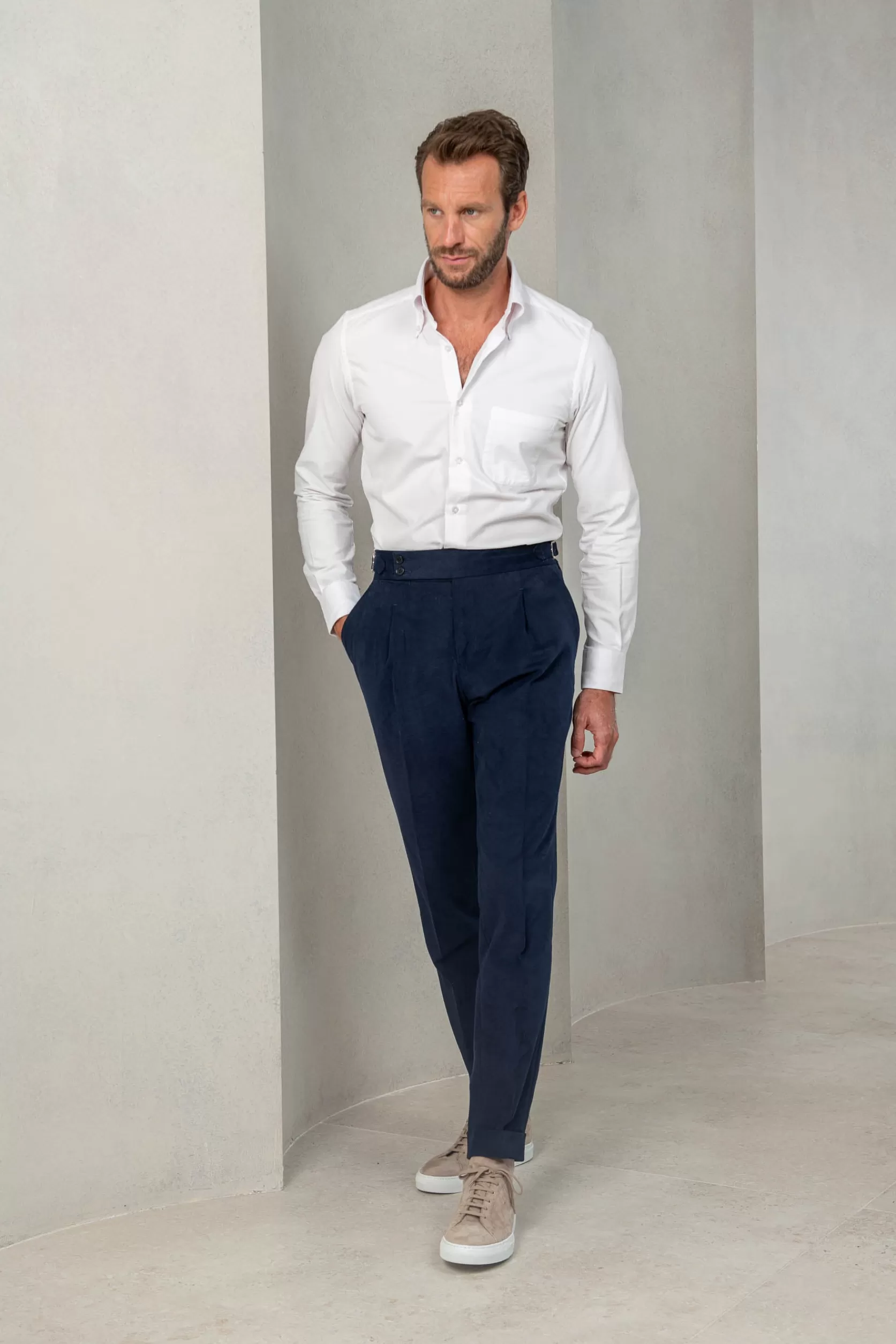 Pantalon En Coton " Collection Capsule Soragna " - Made In Italy>Pini Parma Hot