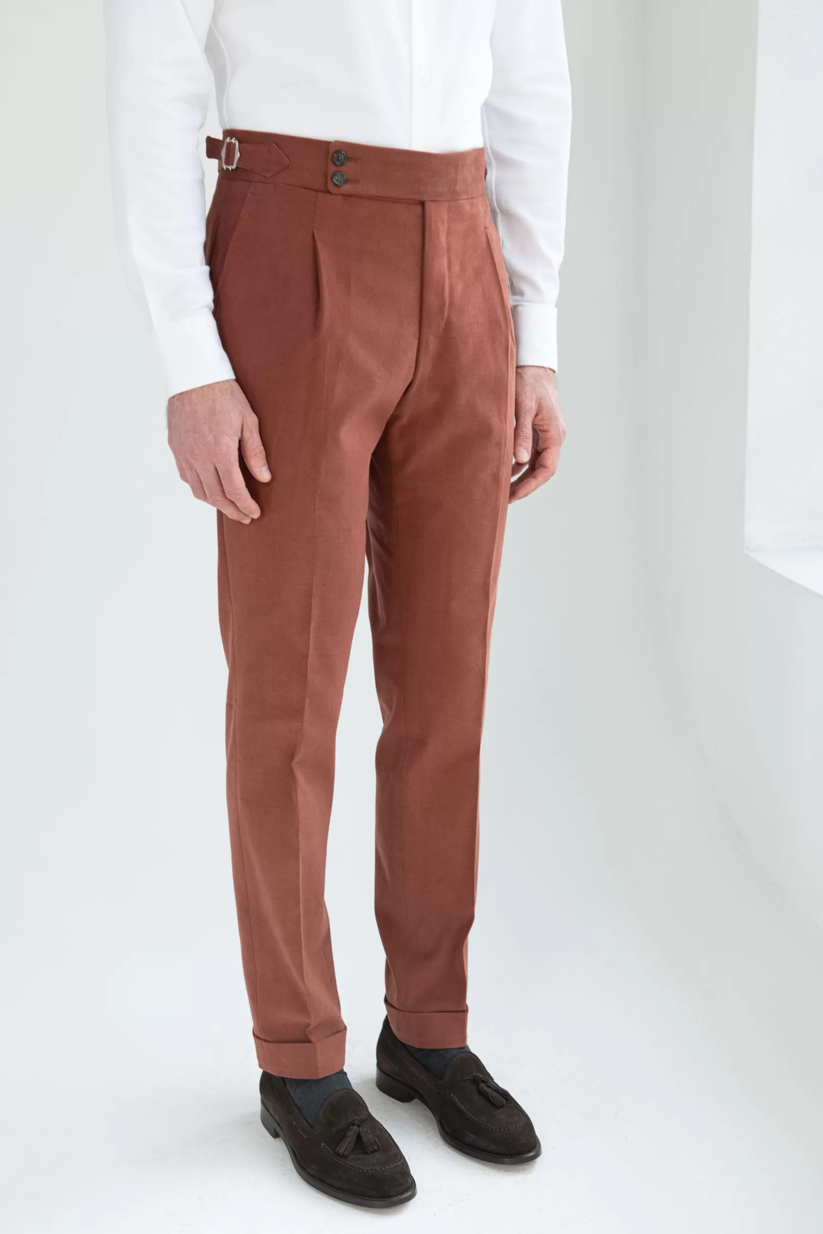 Pantalon En Coton " Collection Capsule Soragna " - Made In Italy>Pini Parma Best Sale