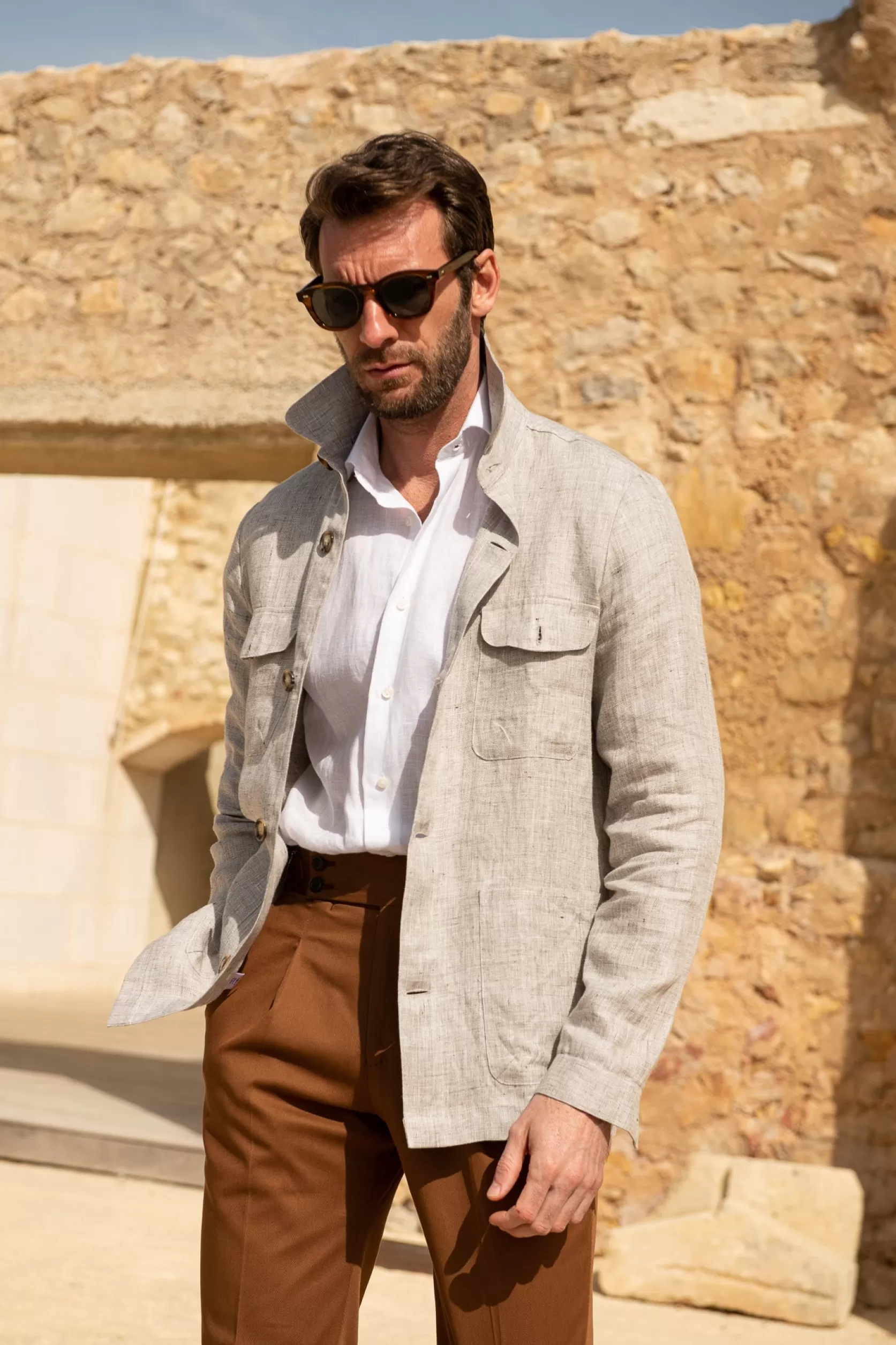 Pantalon En Coton " Soragna Capsule Collection" - Made In Italy>Pini Parma Clearance