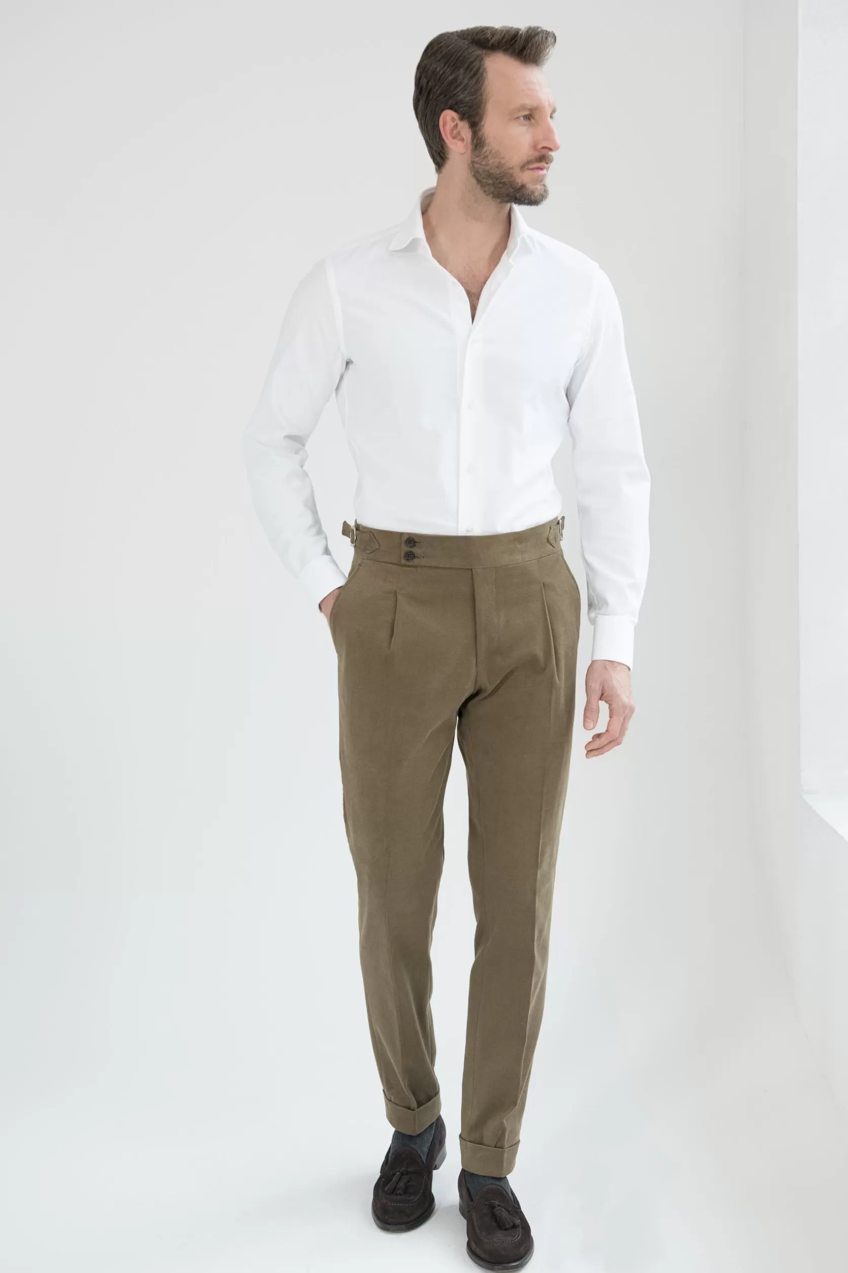 Pantalon En Coton " Collection Capsule Soragna " - Made In Italy>Pini Parma Cheap