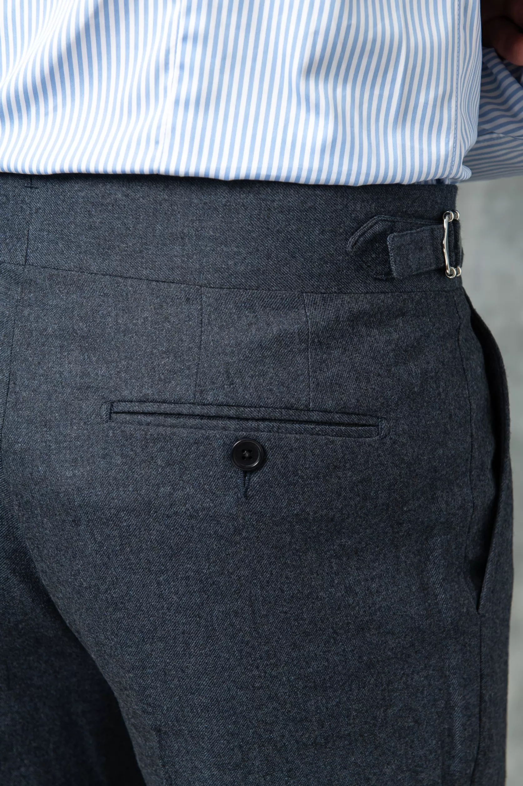 Pantalon En Flanelle Avio « Collection Capsule Soragna » – Made In Italy>Pini Parma Clearance