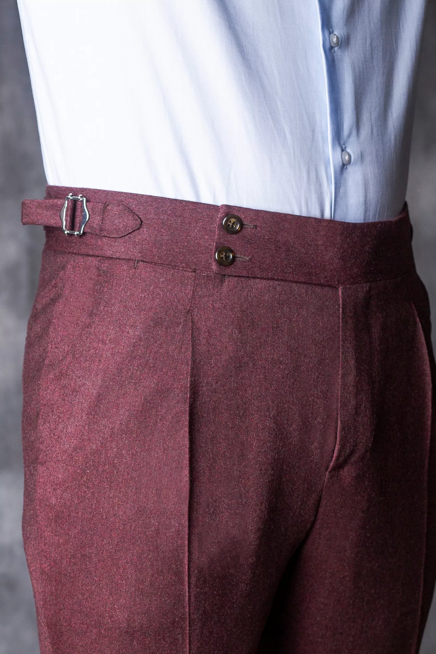 Pantalon En Flanelle Bordeaux « Collection Capsule Soragna » – Made In Italy>Pini Parma Sale