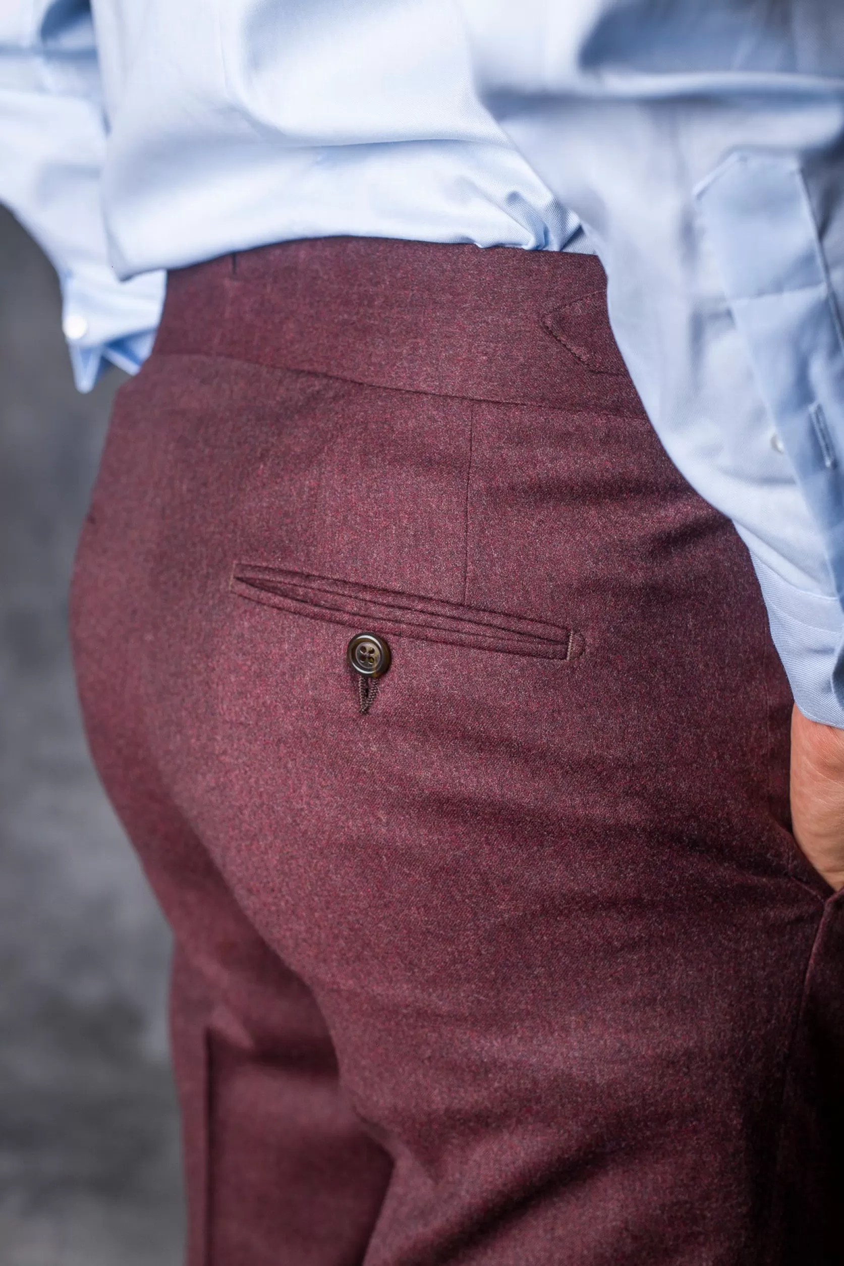 Pantalon En Flanelle Bordeaux « Collection Capsule Soragna » – Made In Italy>Pini Parma Sale