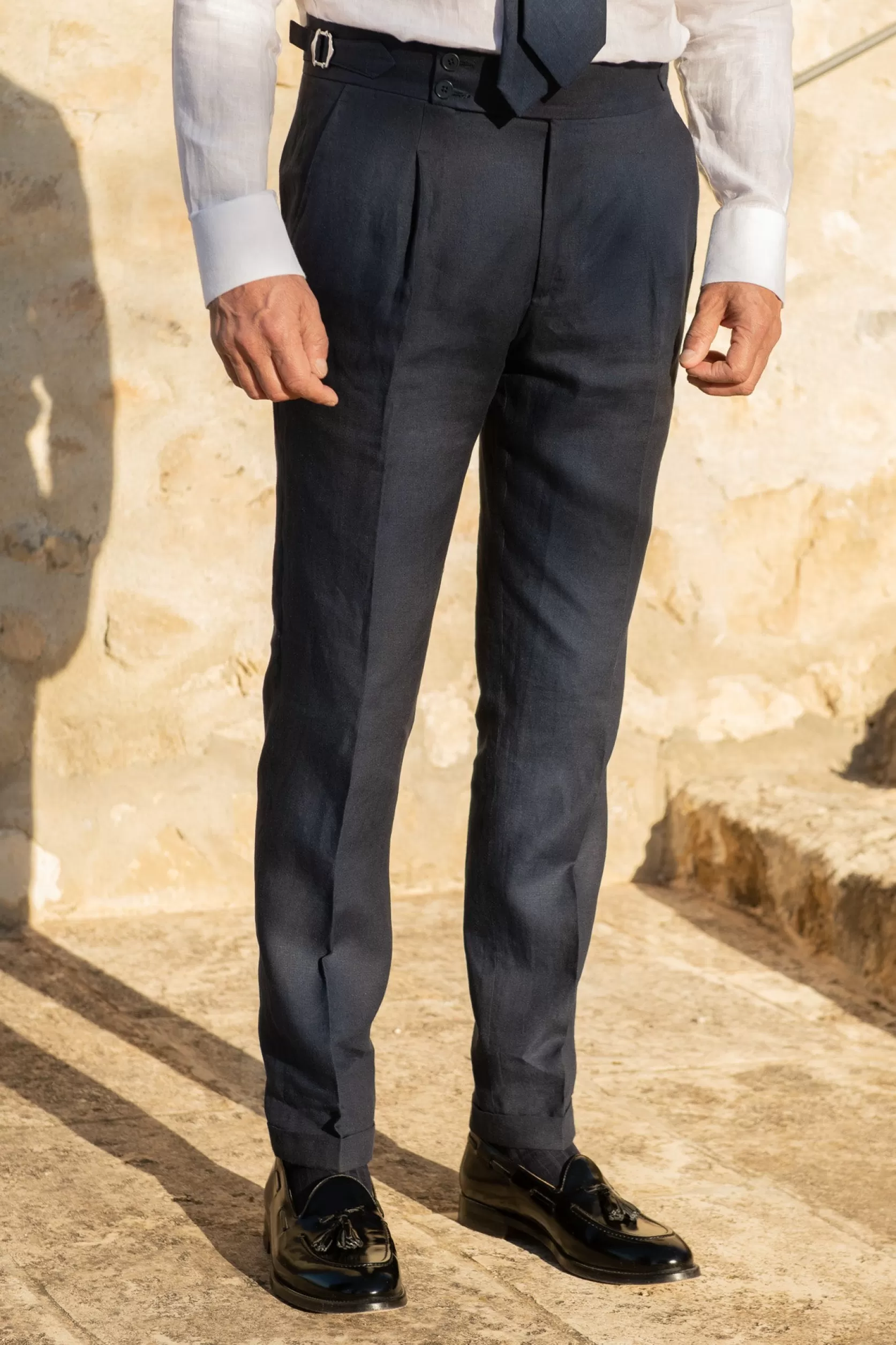 Pantalon En Lin " Collection Capsule Soragna " - Made In Italy>Pini Parma Outlet