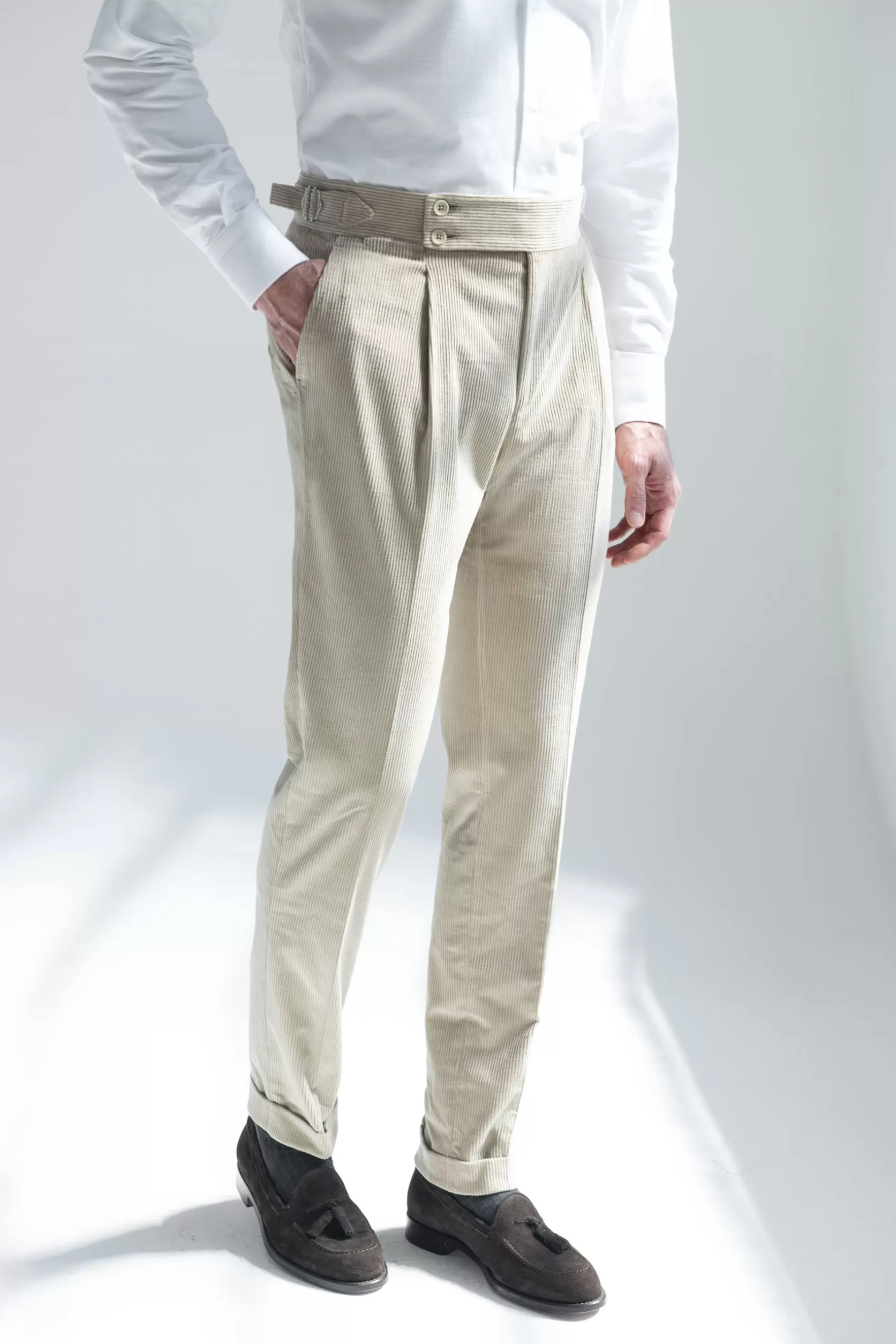 Pantalon En Velours Côtelé « Collection Capsule Soragna » - Made In Italy>Pini Parma New