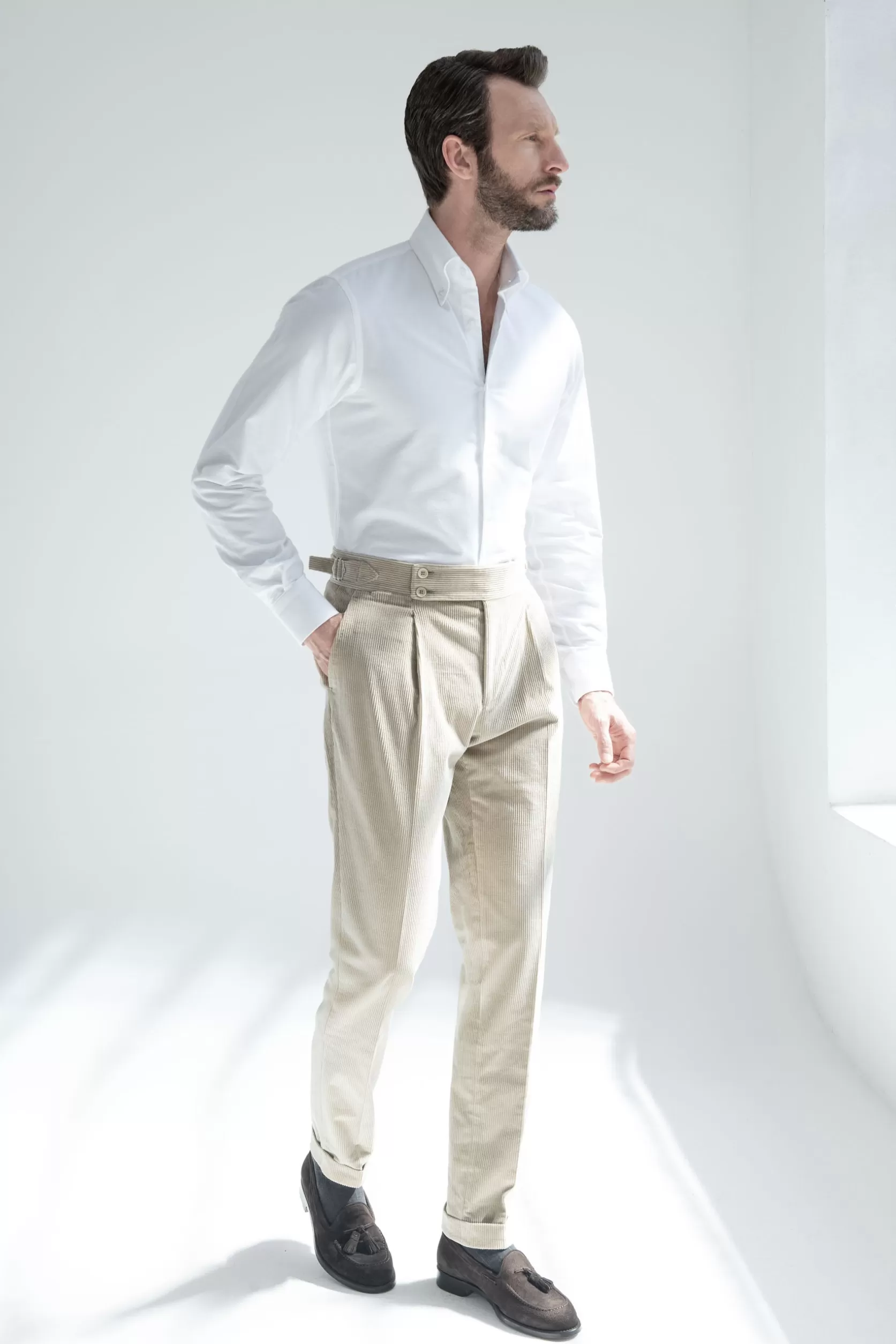 Pantalon En Velours Côtelé « Collection Capsule Soragna » - Made In Italy>Pini Parma New